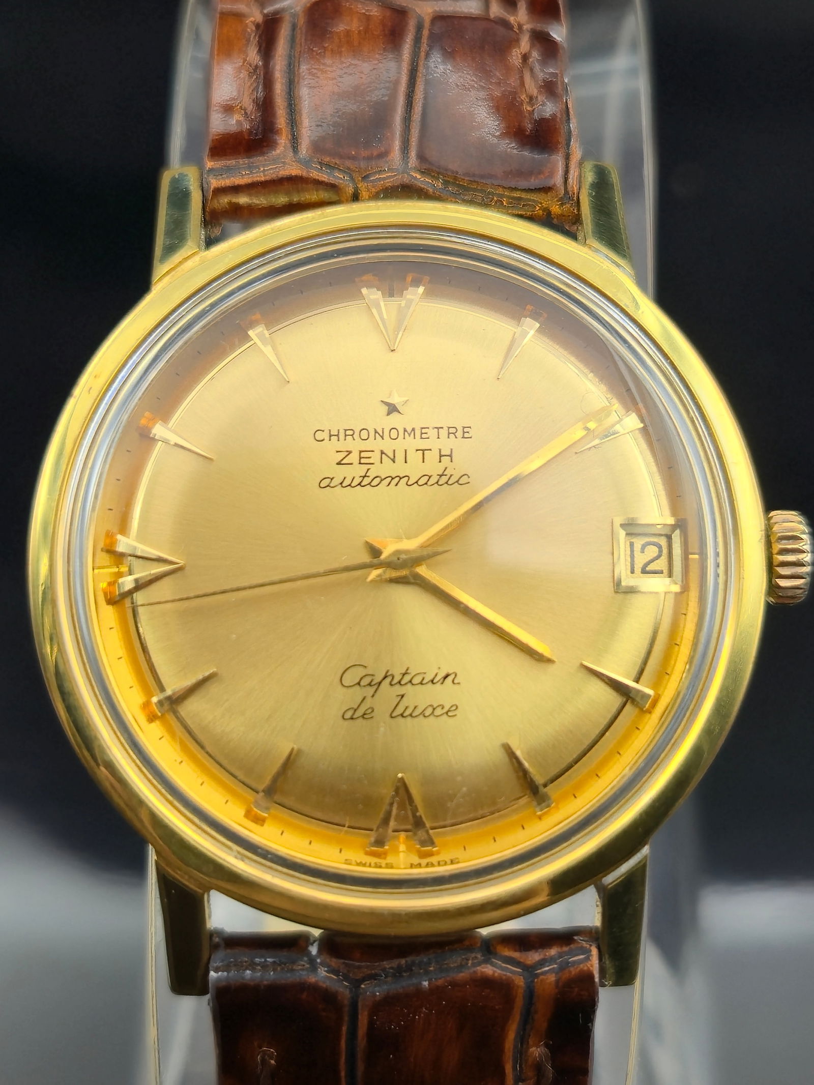 1960s Zenith Captain de Luxe Chronometer Auto 10K GF Cal. 2542PC (1 of 13)