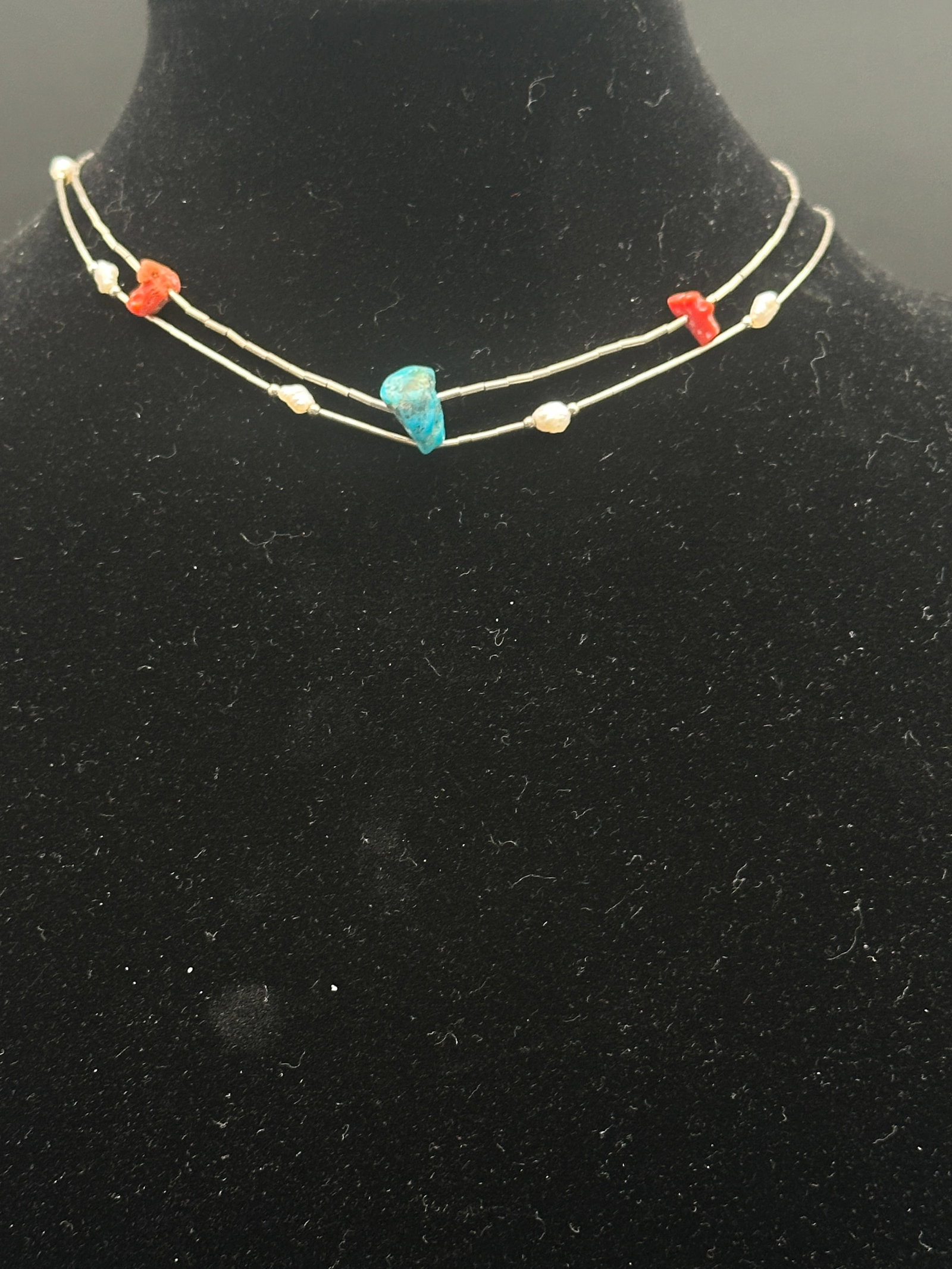 Sterling Silver Necklace Duo – Modern & Southwestern Styles (1 of 7)