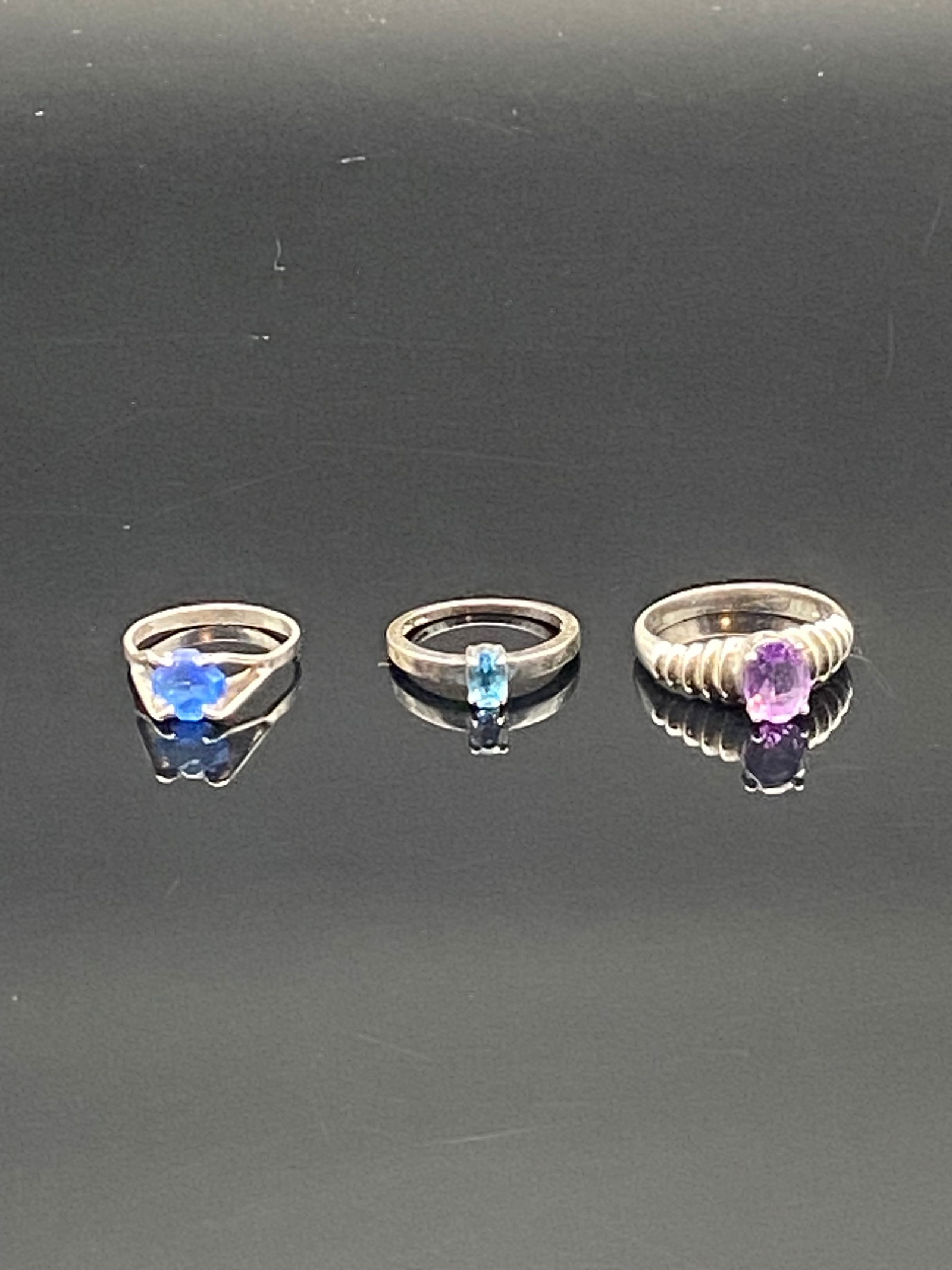 Sterling Silver Rings with Vibrant Gemstones (1 of 9)