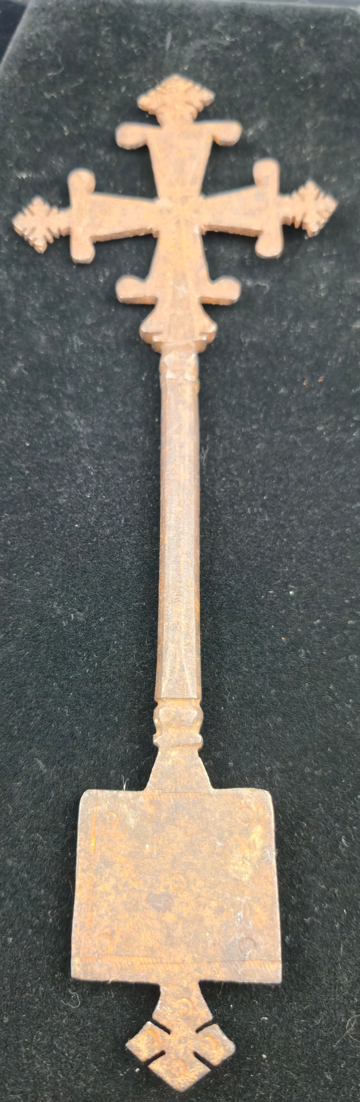 Antique Ethiopian Coptic Hand Cross, Forged Iron, 19th/20th C. (1 of 5)