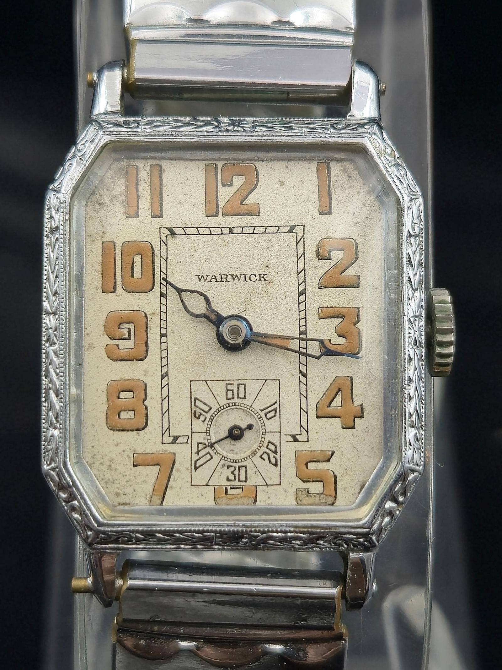 Warwick Art Deco 1930s 15J Swiss Wristwatch in Knickerbocker 14K RGP Case (1 of 9)