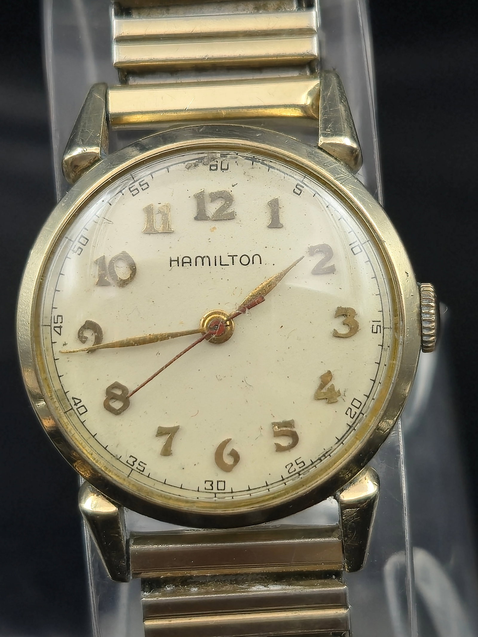 1950 Hamilton Secometer-B 10K GF Service Award Wristwatch 29mm (1 of 11)
