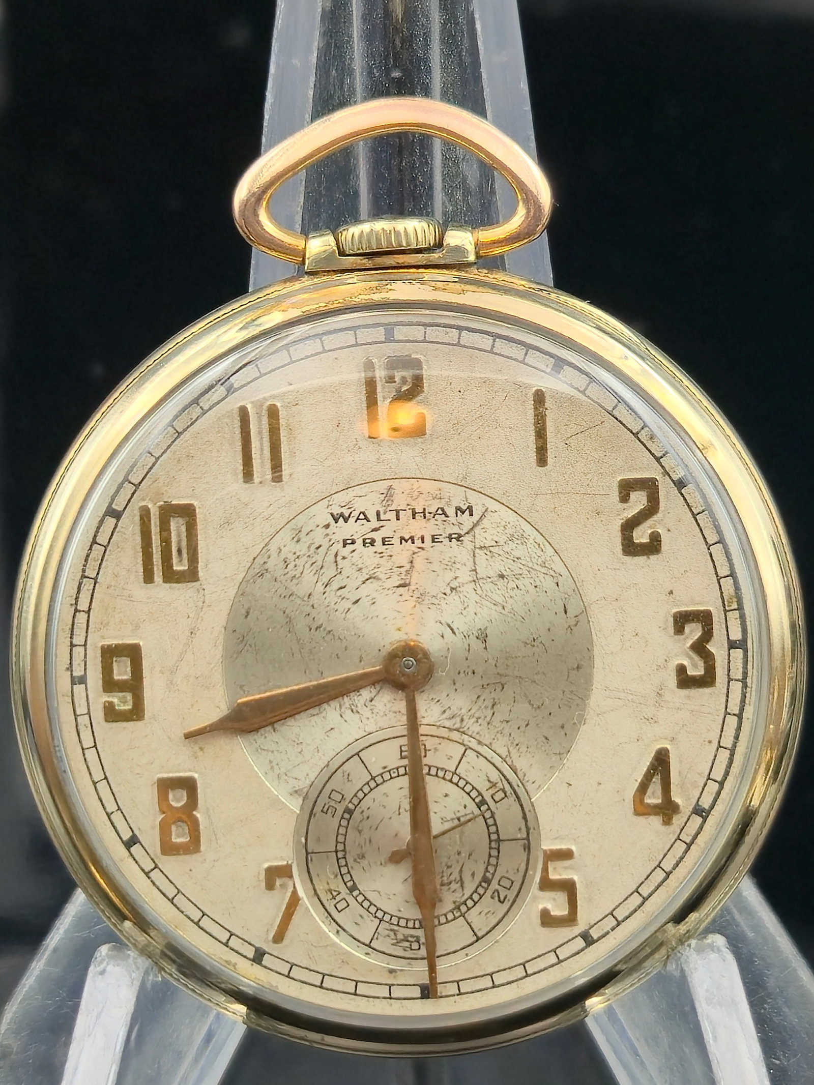 Waltham Premier Colonial 9J Pocket Watch 10K GF Keystone Case (1 of 8)