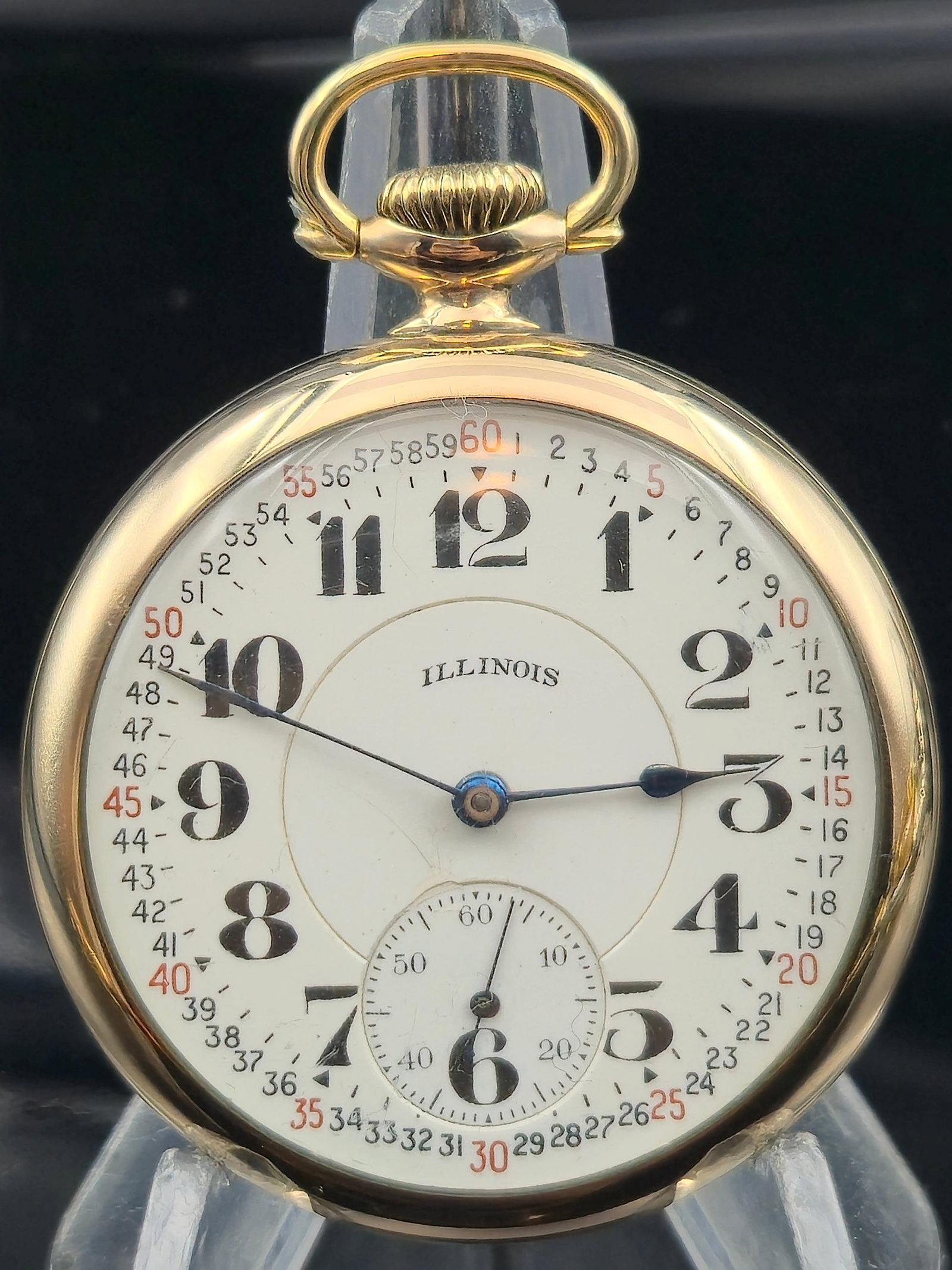 1916 Illinois Santa Fe Special 16s 21J Railroad Grade Montgomery Dial Dueber GF RUNNING (1 of 8)