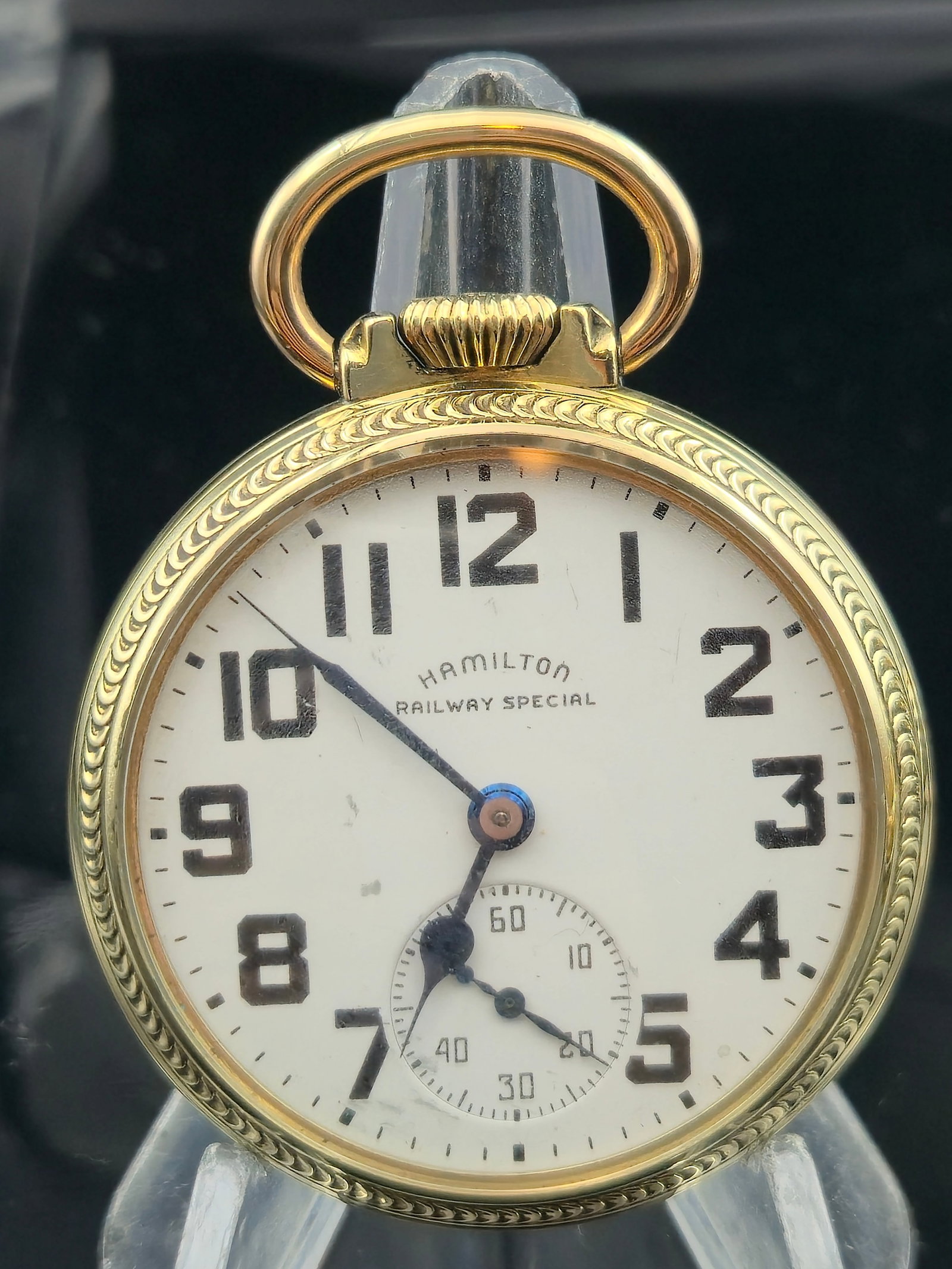 1948 Hamilton 992B Railway Special 16s 21J Railroad Grade Pocket Watch Star GF Case RUNNING (1 of 8)