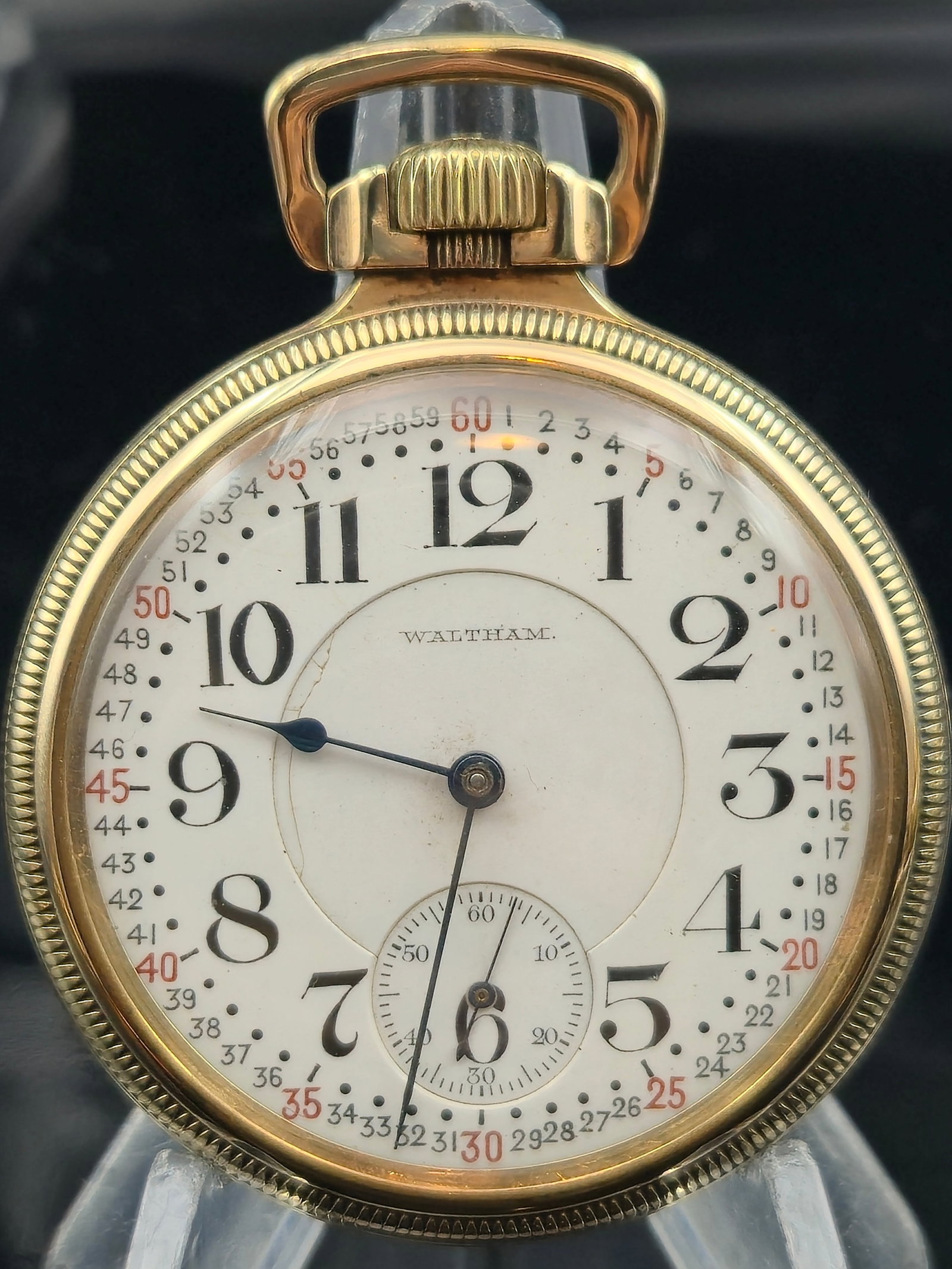 1911 Waltham 645 16s 21J Railroad Grade Montgomery Dial Keystone GF RUNNING (1 of 8)