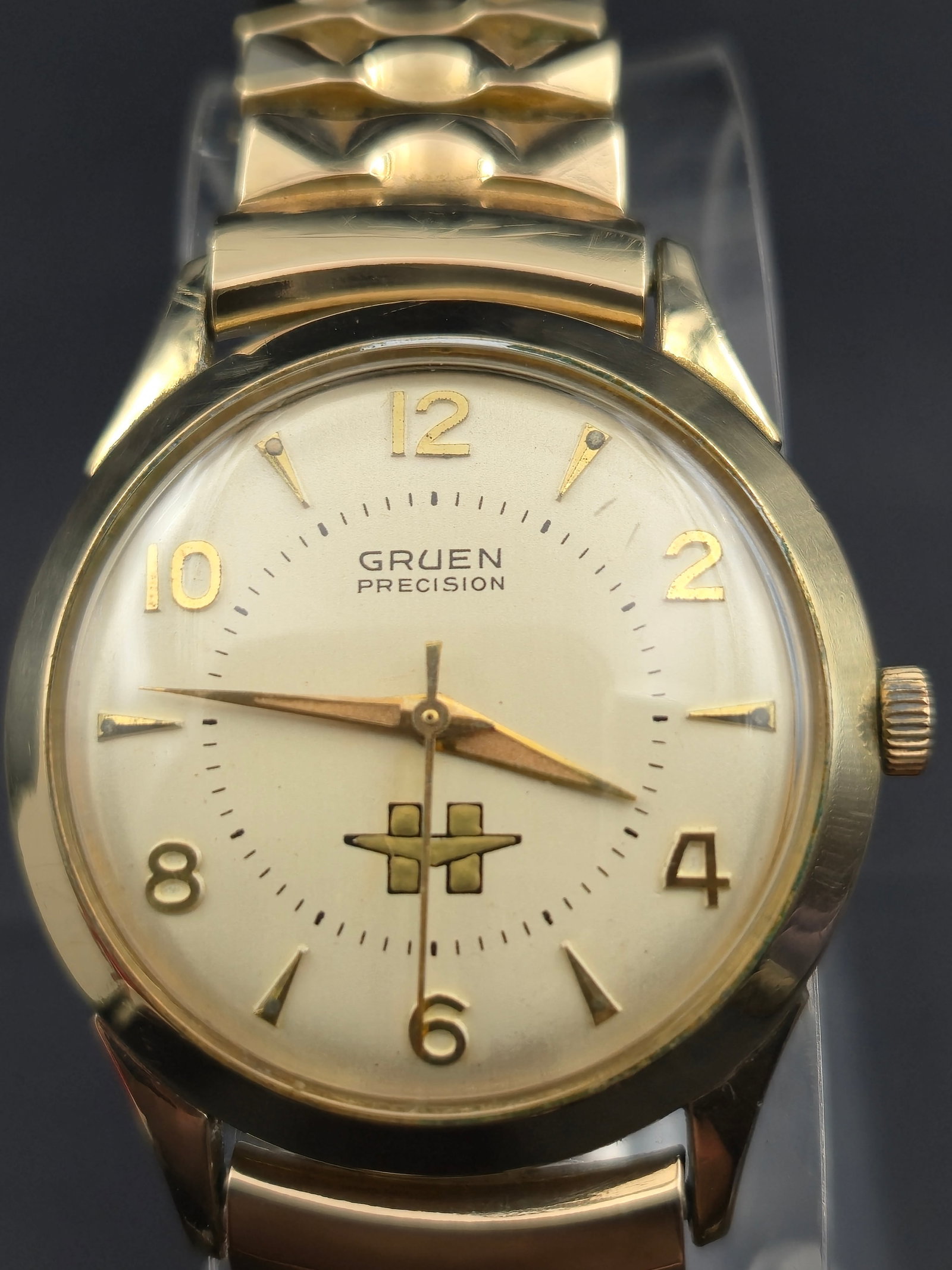 Gruen Precision Men’s Wristwatch, Custom “H” Logo Dial, w/ Box & Papers (1 of 12)