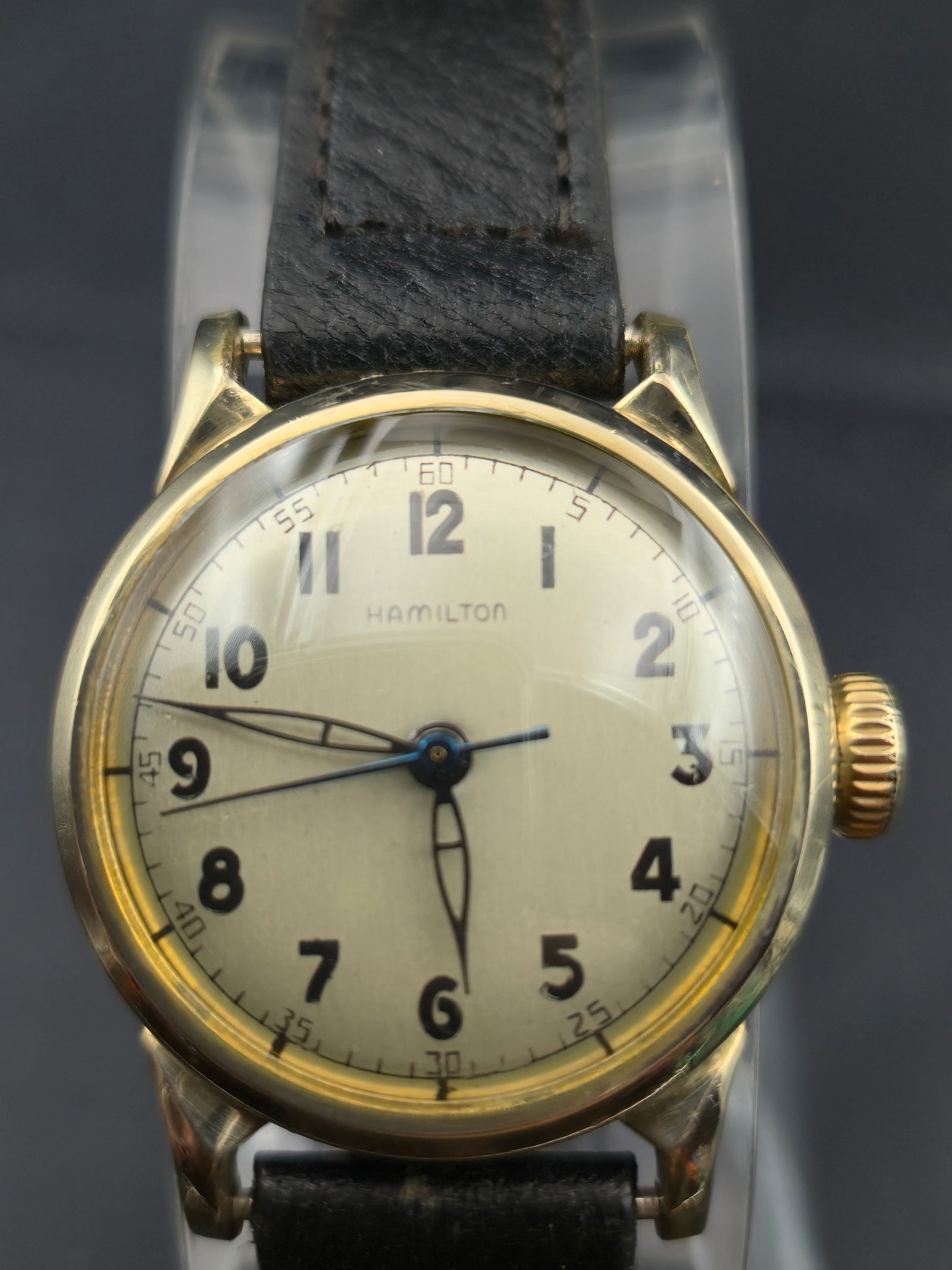 Vintage 1950s Hamilton 748 Automatic 10K Gold-Filled Men’s Watch w/ Military-Style Dial & Box (1 of 13)