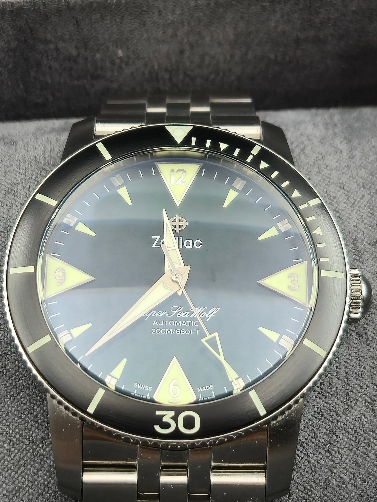 Zodiac Super Sea Wolf 53 Automatic Diver w/ Box – Mint 200M (1 of 10)
