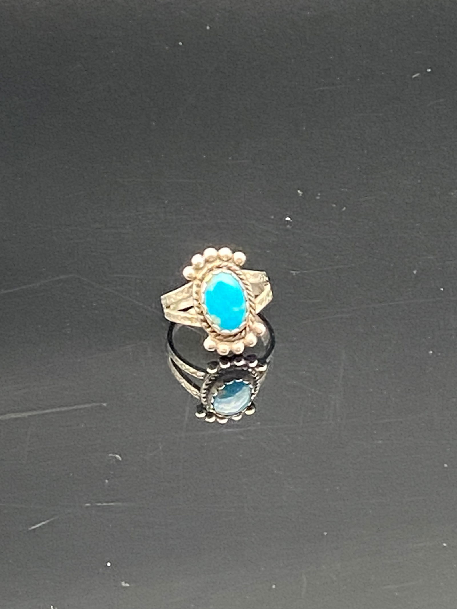 Vintage Sterling Silver Turquoise Ring (1 of 5)