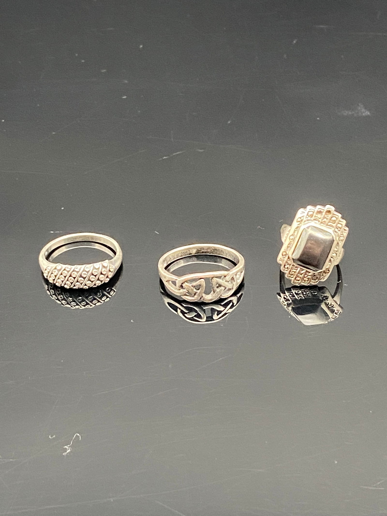 Lot of 3 Sterling Silver Rings (1 of 12)