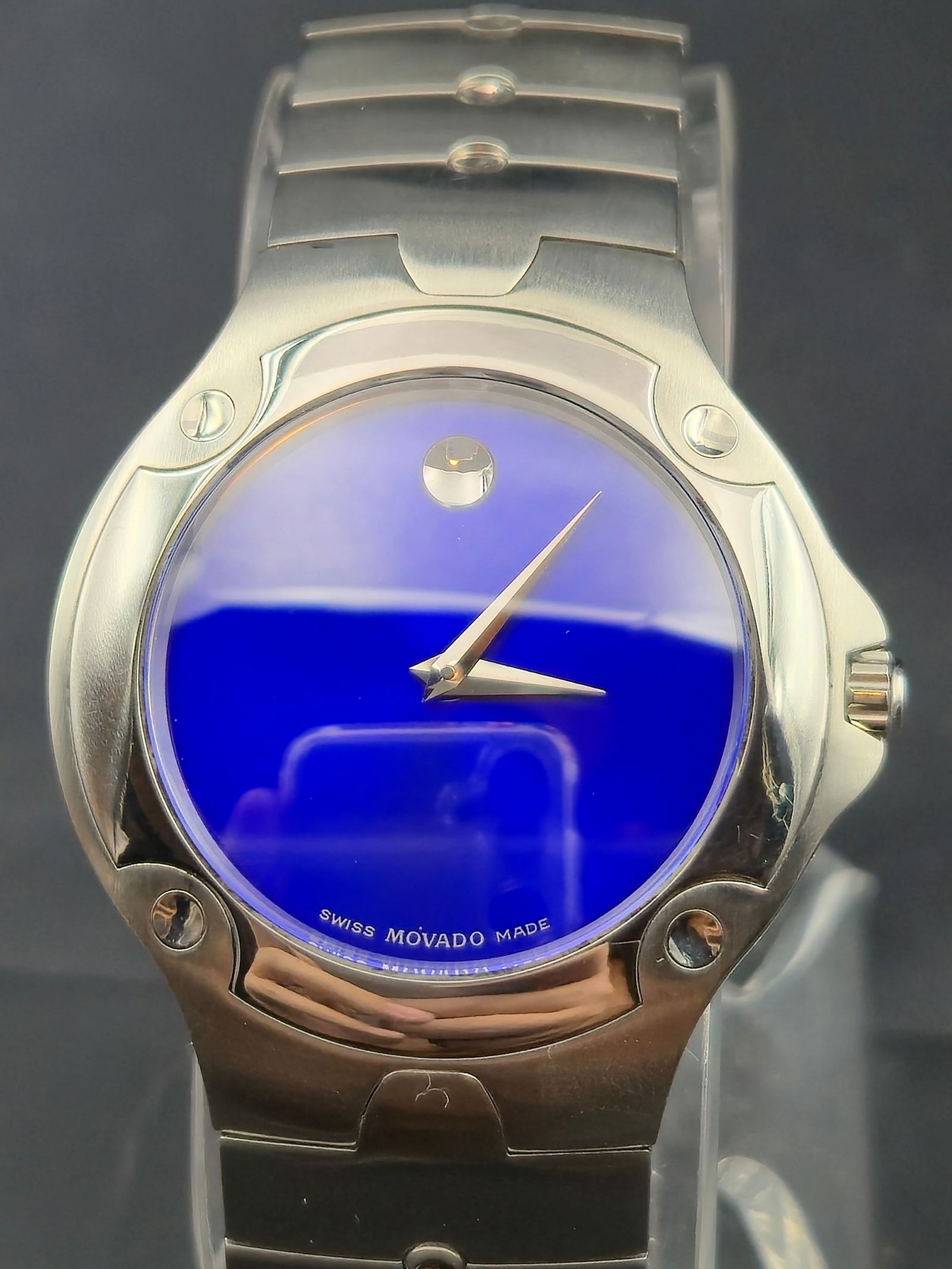 Movado Sport Edition SE 84.G1.1892 Museum Dial Stainless Steel Quartz Watch, Sapphire Crystal, Runni (1 of 8)