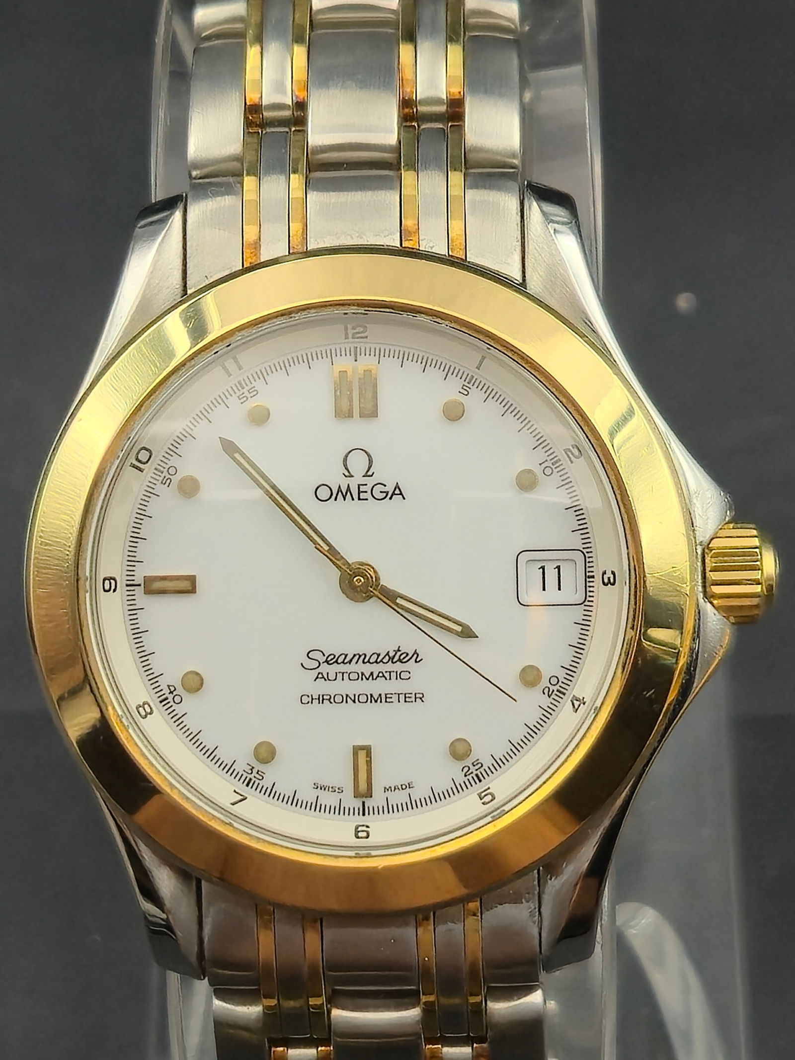 1990s Omega Seamaster 168.1501 36mm Steel & 18K Gold Automatic Chronometer Date (1 of 12)