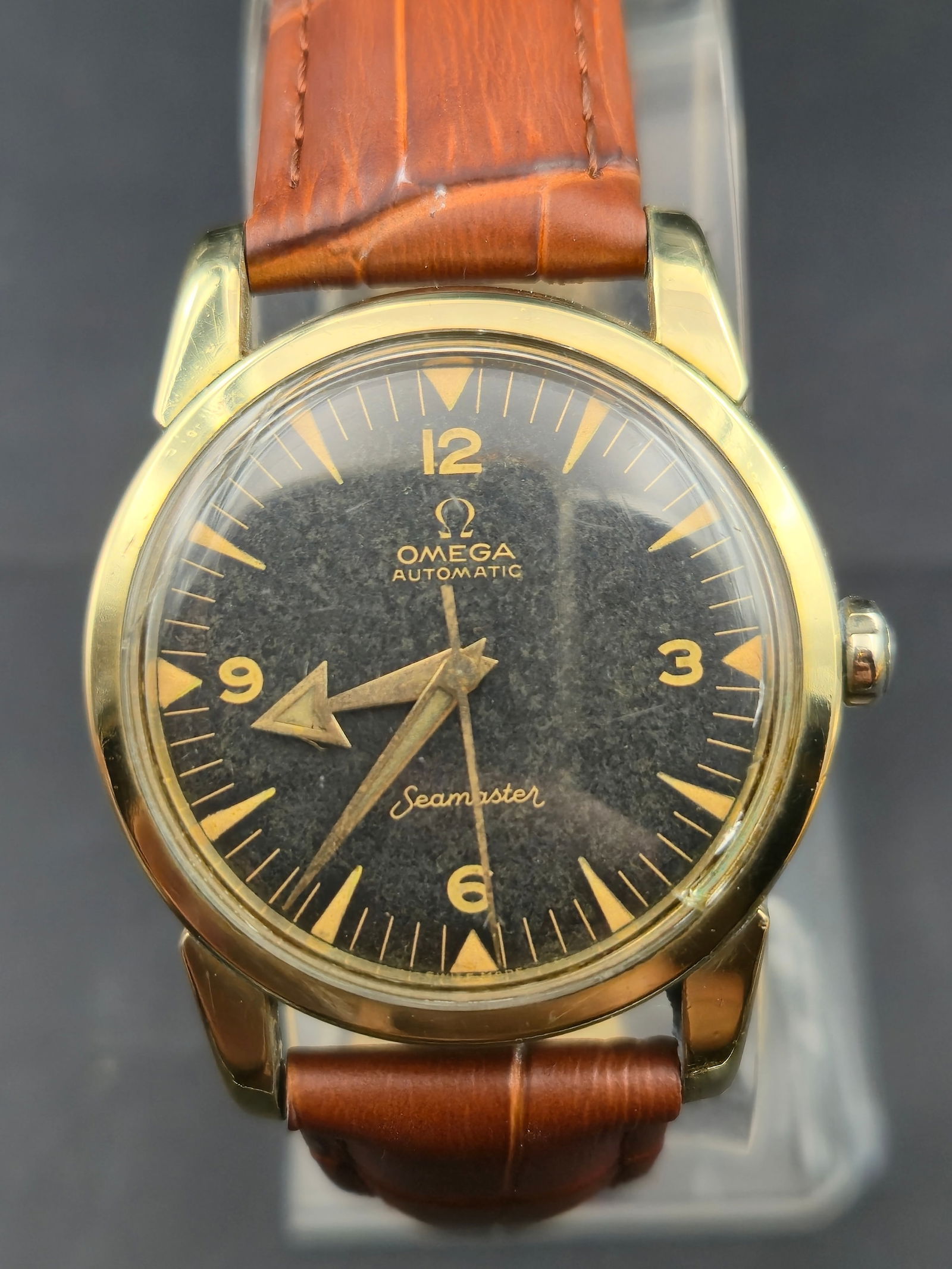 1957 Omega Seamaster Ref. 2846/2848 34.5mm Gold-Cap Automatic Cal. 501 Black Dial (1 of 11)