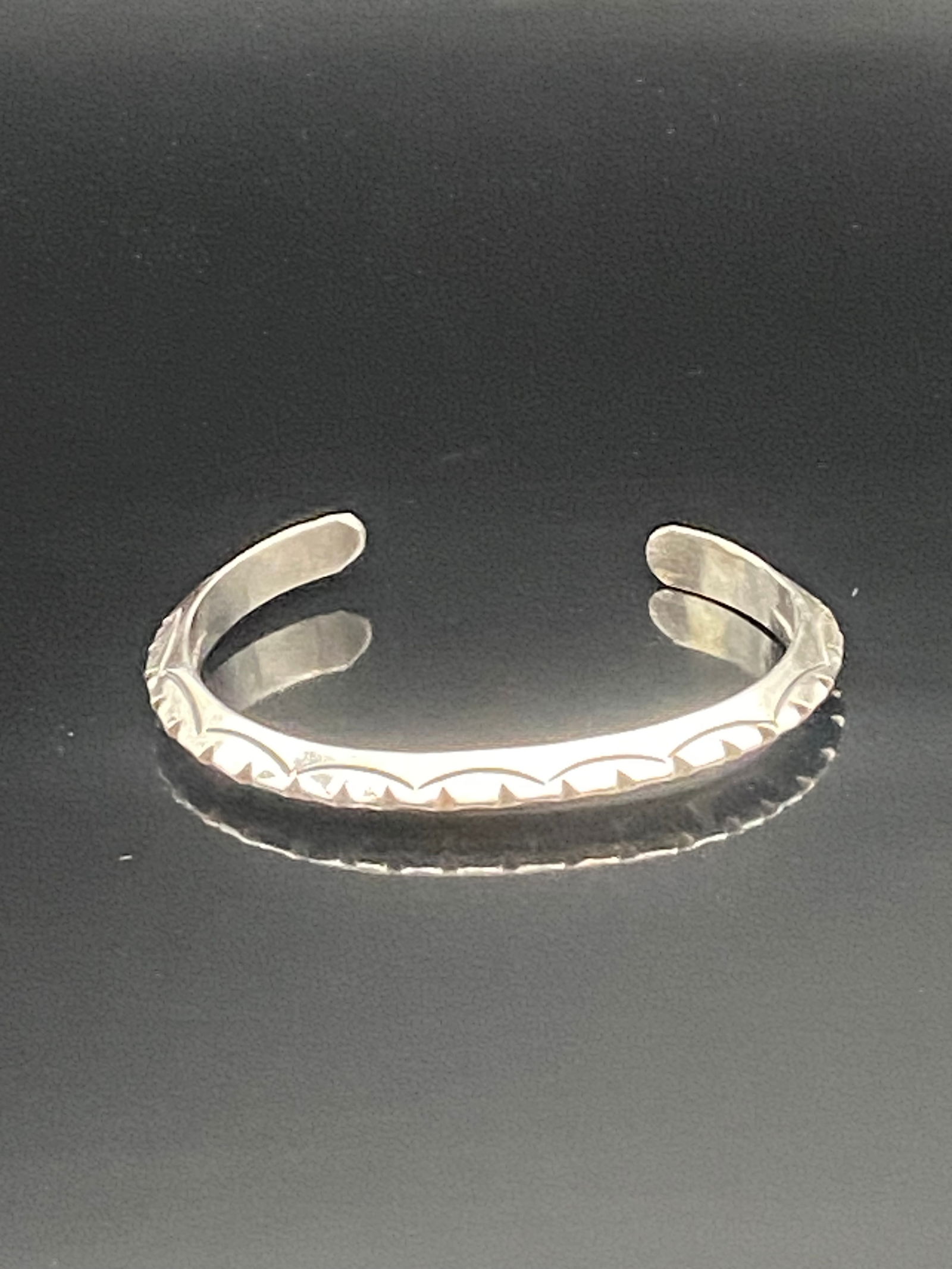 Sterling Silver Engraved Cuff Bracelet (1 of 6)