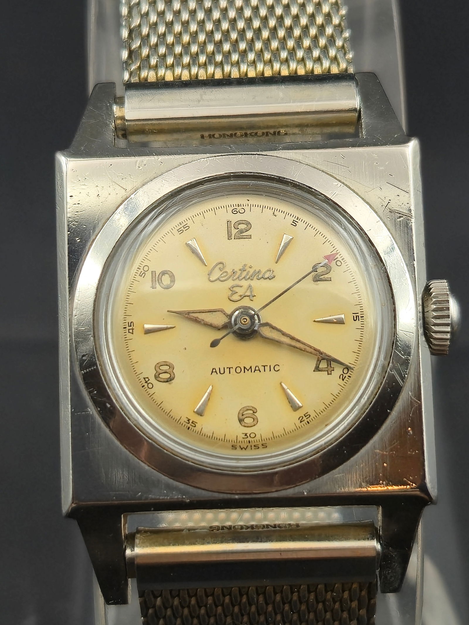 1950s Certina EA Automatic Swiss 17J Stainless Dress Watch w/ Box & Papers Running (1 of 12)