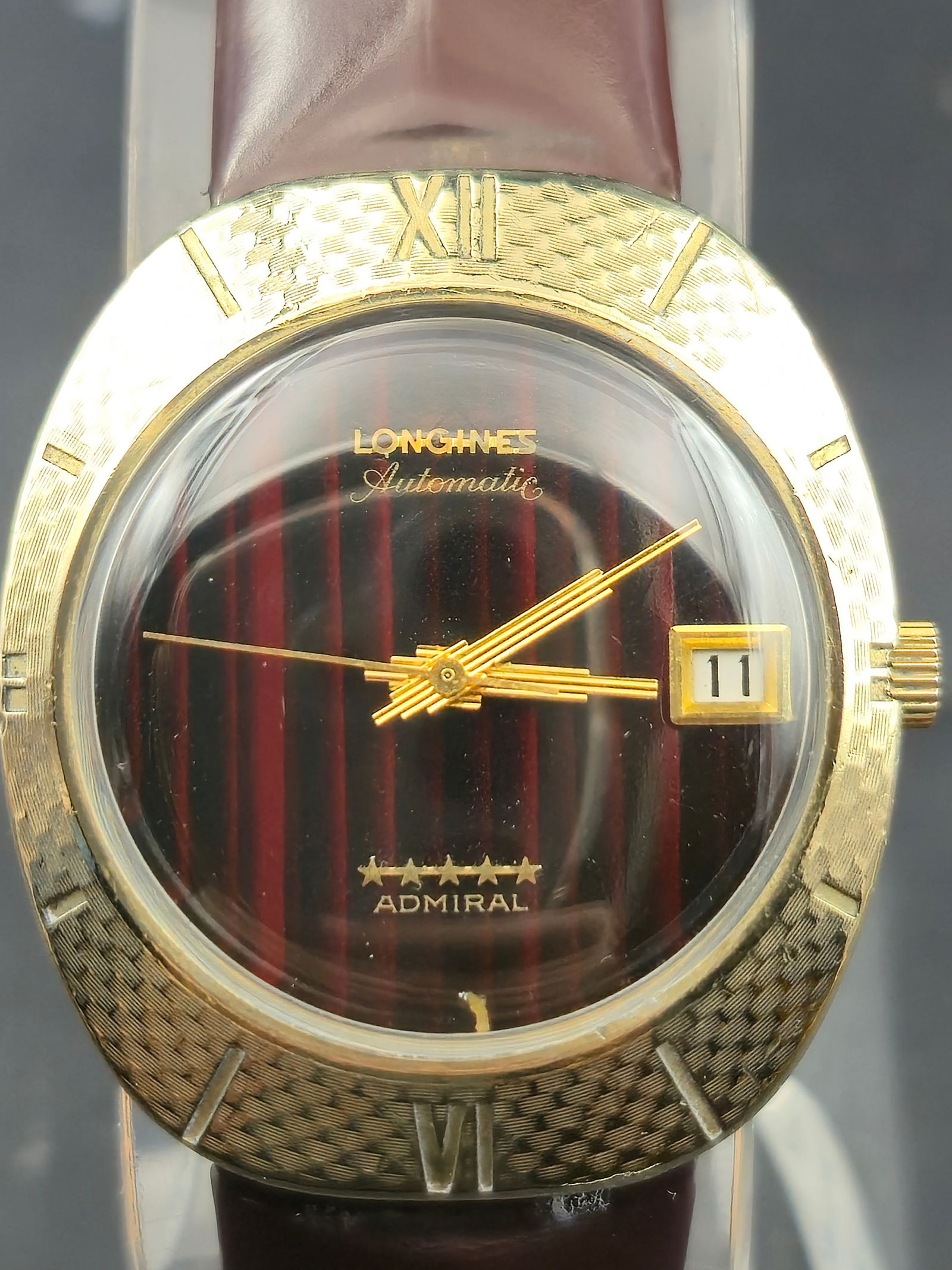 1970s Longines Admiral Automatic 10K Gold-Filled Men’s Dress Watch 35mm w/ Box Running (1 of 11)