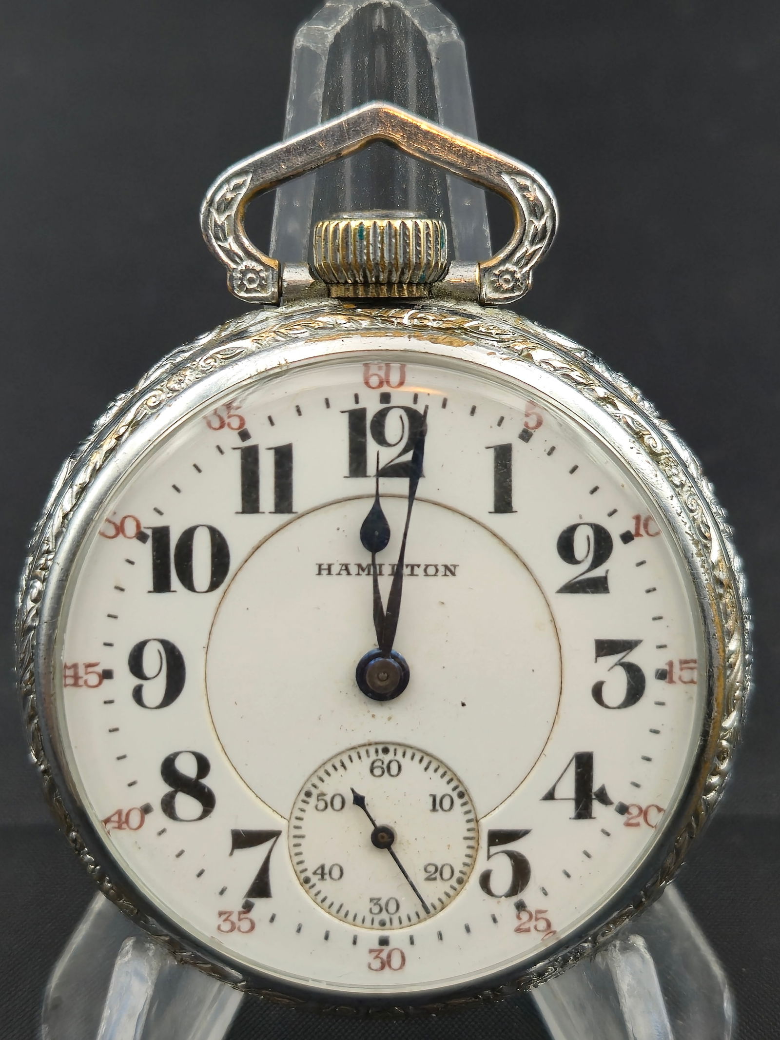 1922 Hamilton Grade 992 16s 21j Railroad Pocket Watch Tornado Case 5 Adj. Lever-Set (1 of 10)