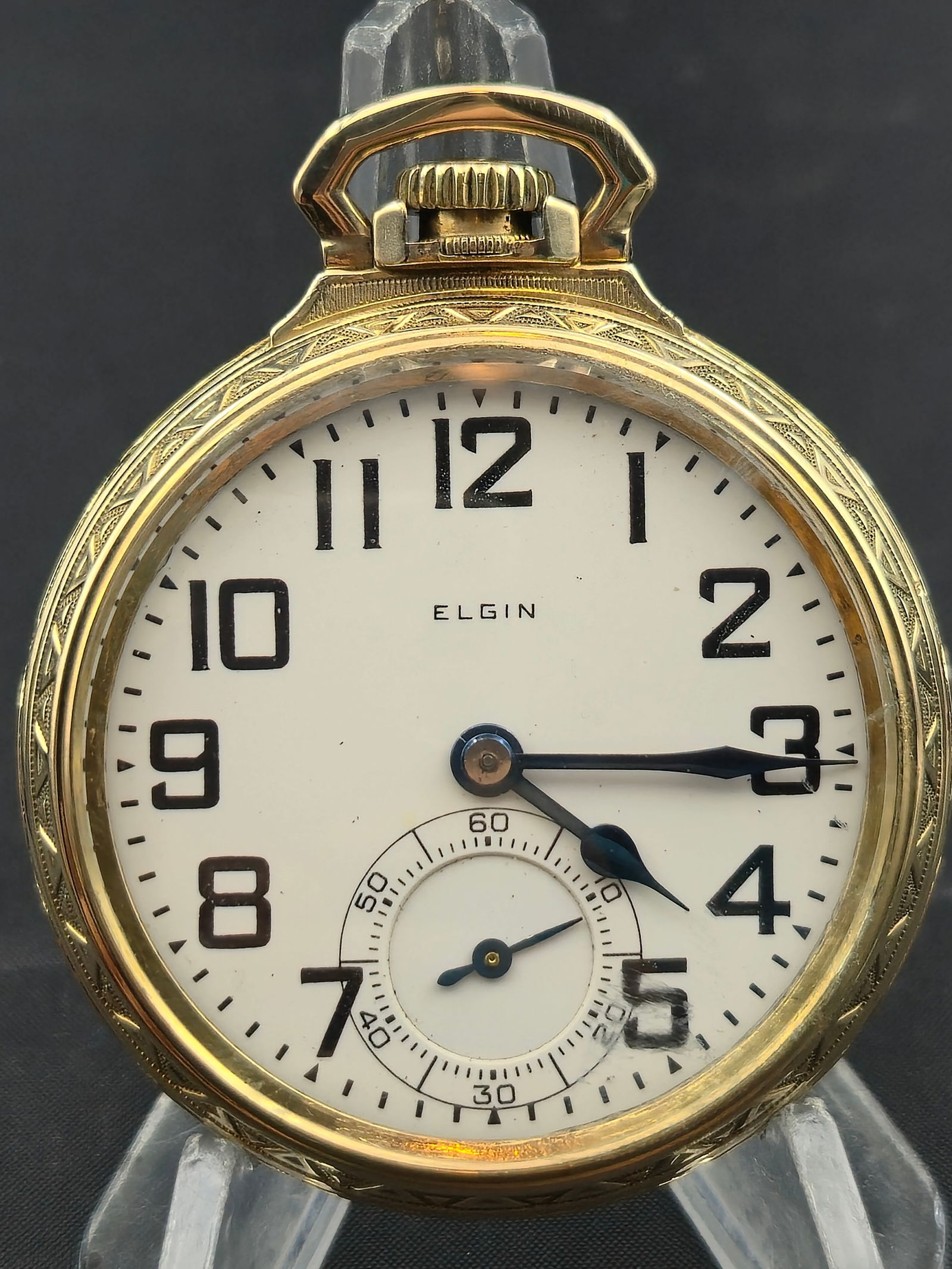 1926 Elgin B.W. Raymond 16s 21j Railroad Grade Pocket Watch 14K Dueber GF Case Near Mint (1 of 10)