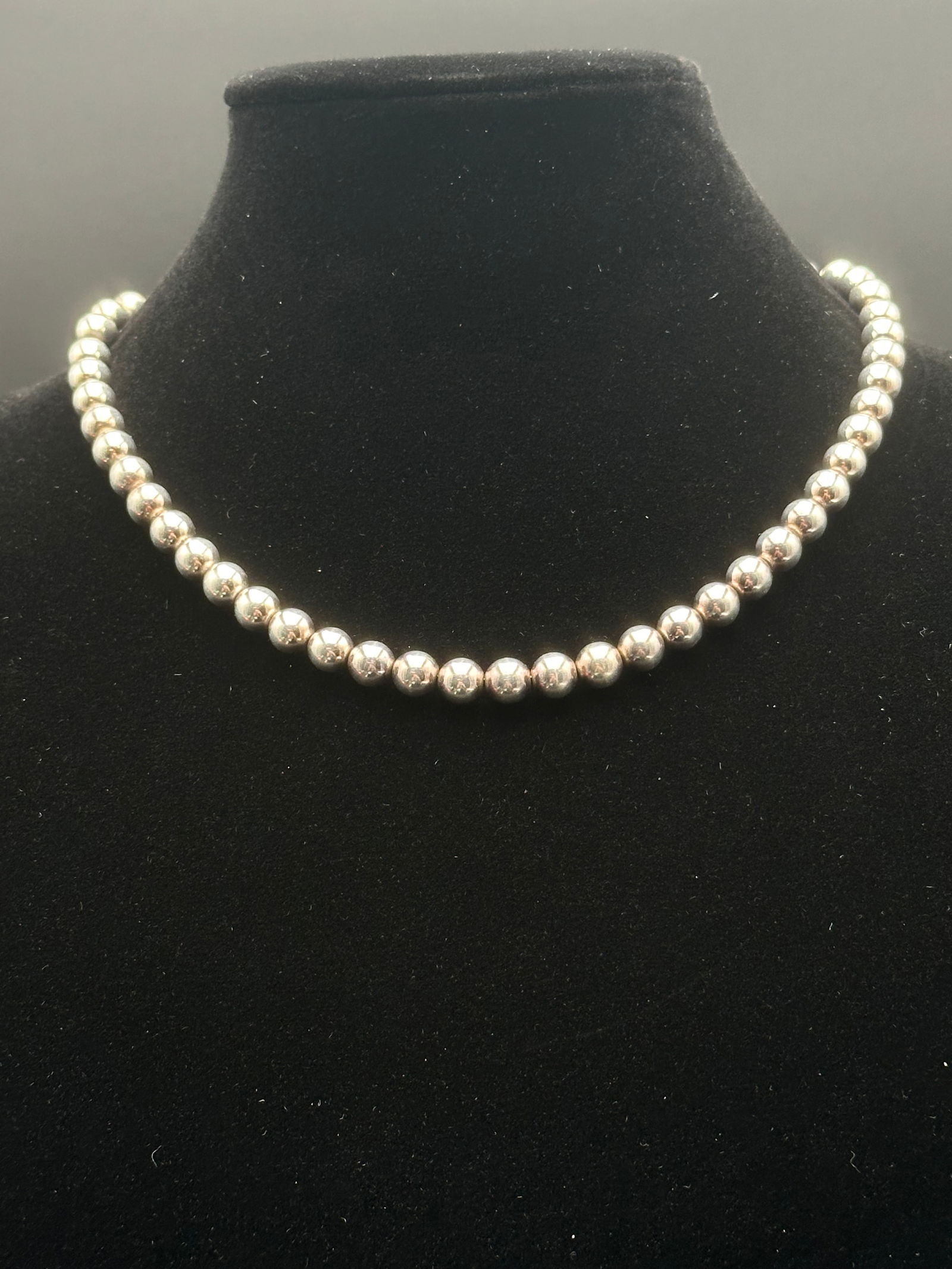Tiffany & Co. Sterling Silver 925 Bead Necklace – 114g (1 of 9)