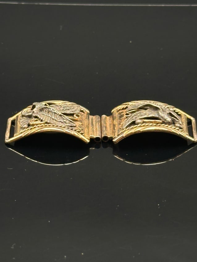 Vintage Mexican Sterling Silver Eagle Belt Buckle – HH Maker’s Mark (1 of 9)