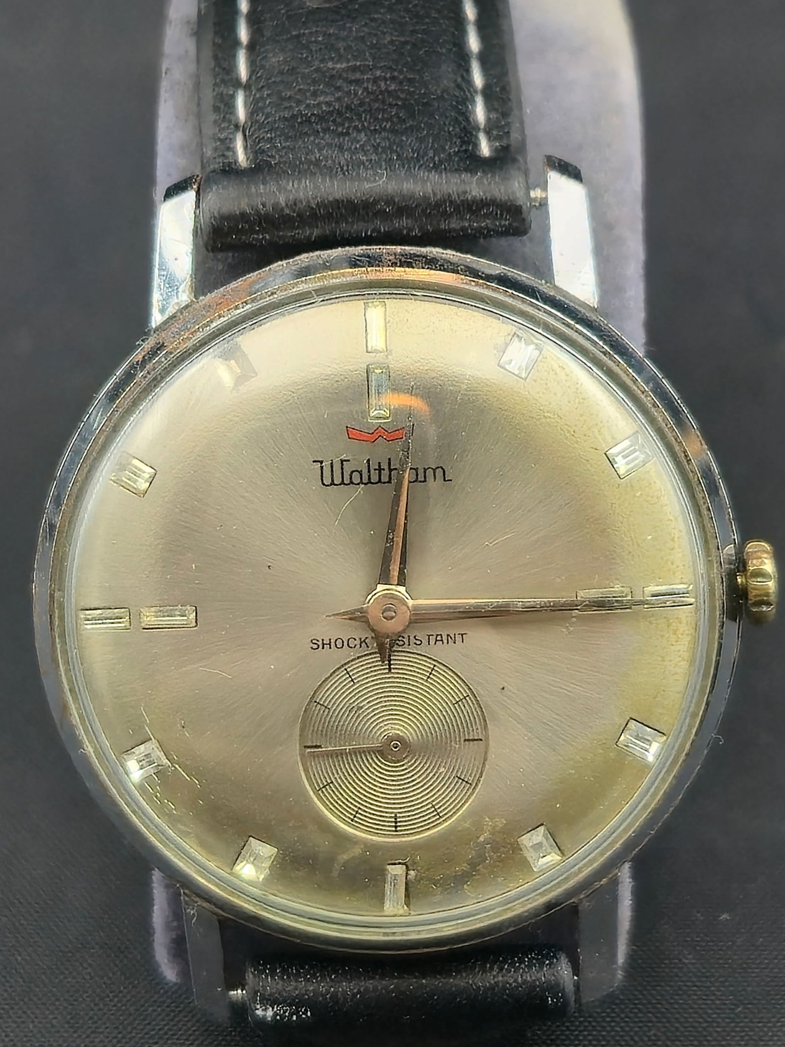 1960s Waltham Swiss Men’s Watch 34mm Manual Wind 7J Sub-Seconds w/ Jewel Indices Runs (1 of 7)
