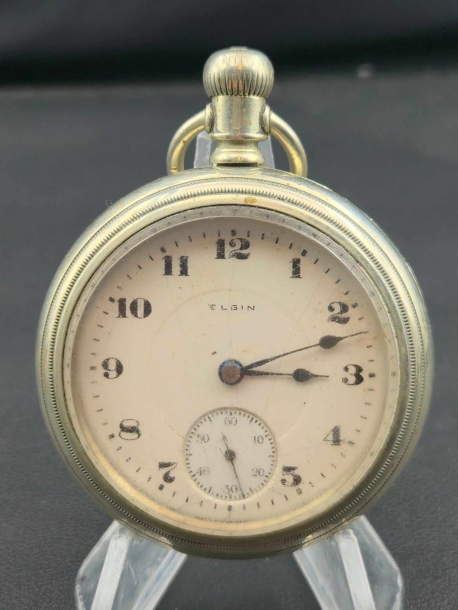 Elgin Grade 336 18s 17J Open-Face Pocket Watch (1918) (1 of 7)