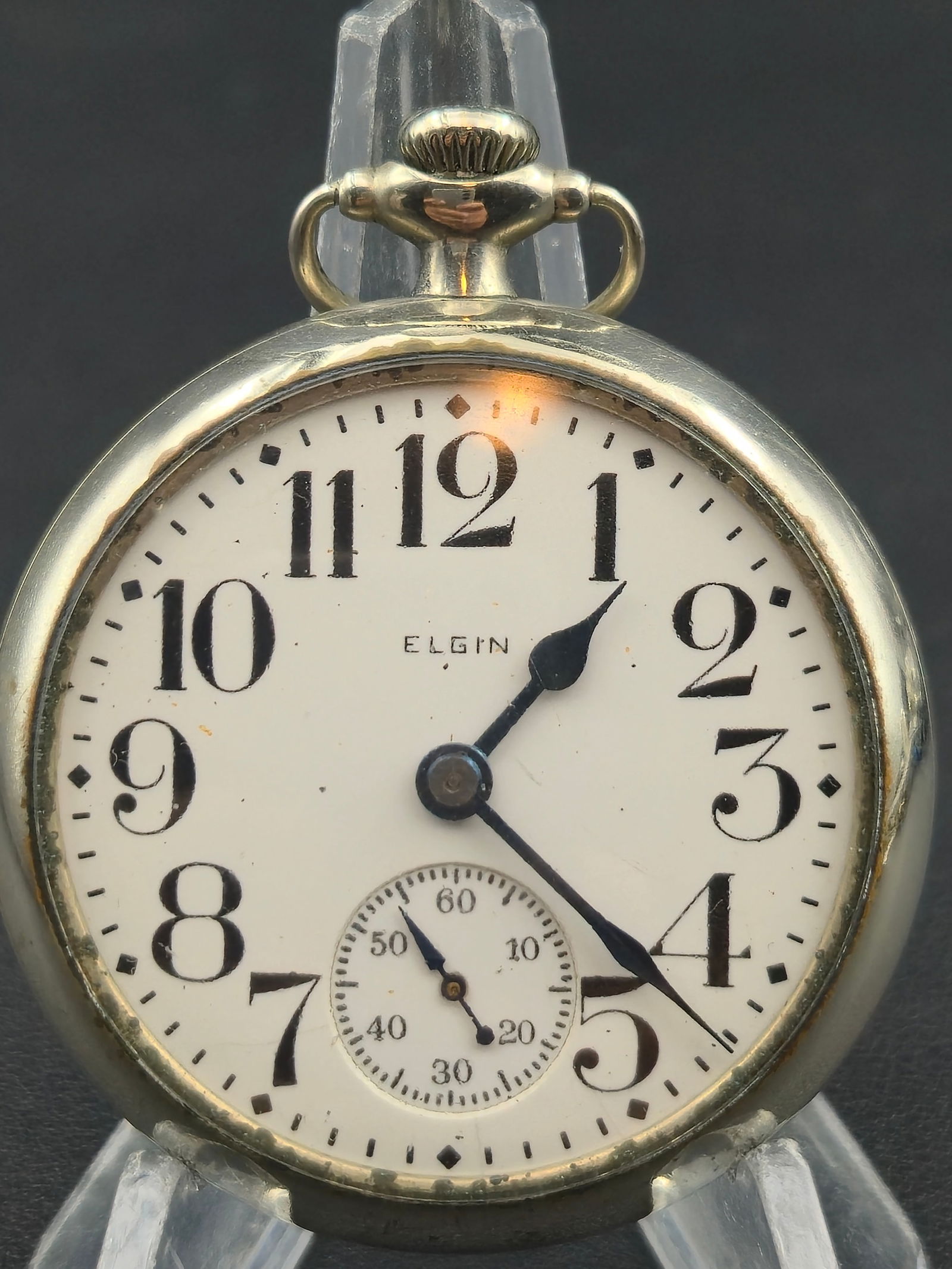 1928 Elgin Grade 291 16s 7J Pocket Watch – Model 7, Star Nickel Case – Untested (1 of 7)