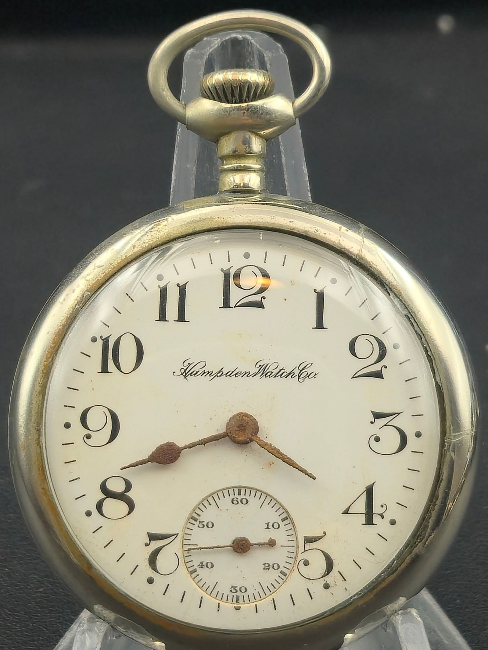 1913 Hampden Champion H 16s 7J Pocket Watch – Philadelphia Silverode Case (1 of 7)