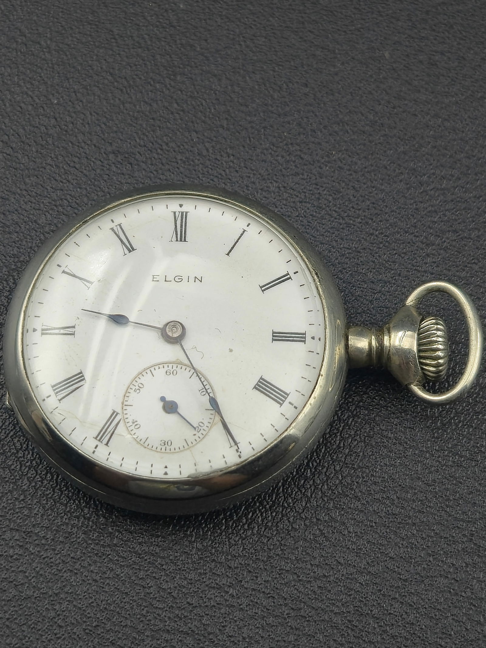 Elgin Grade 320 0-Size 7J Pocket Watch, 1907 Silverode Hunting Case – Runs (1 of 6)