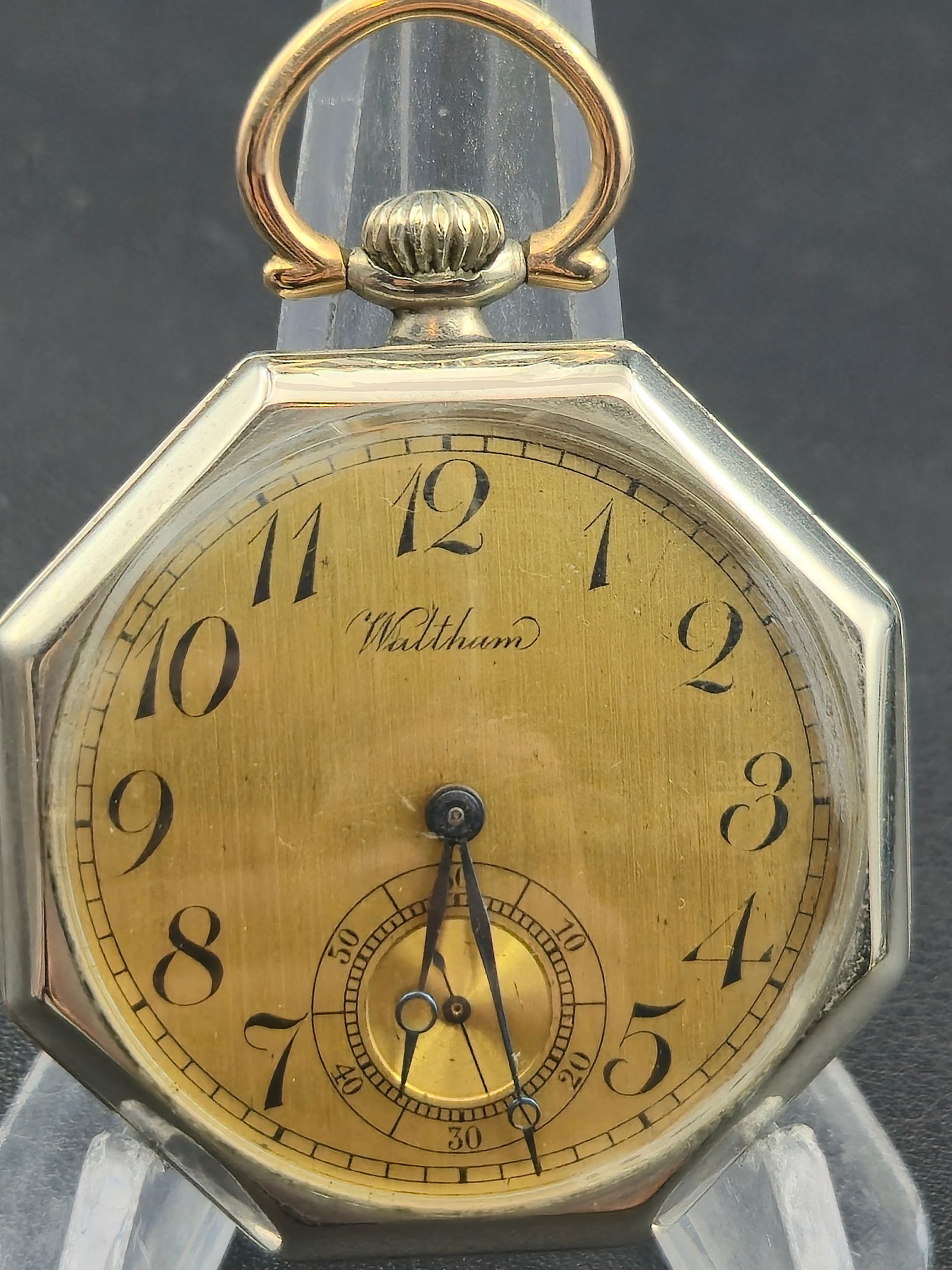 Waltham Grade 210 7 Jewel 12 Size Open Face Pocket Watch 1922 (1 of 8)