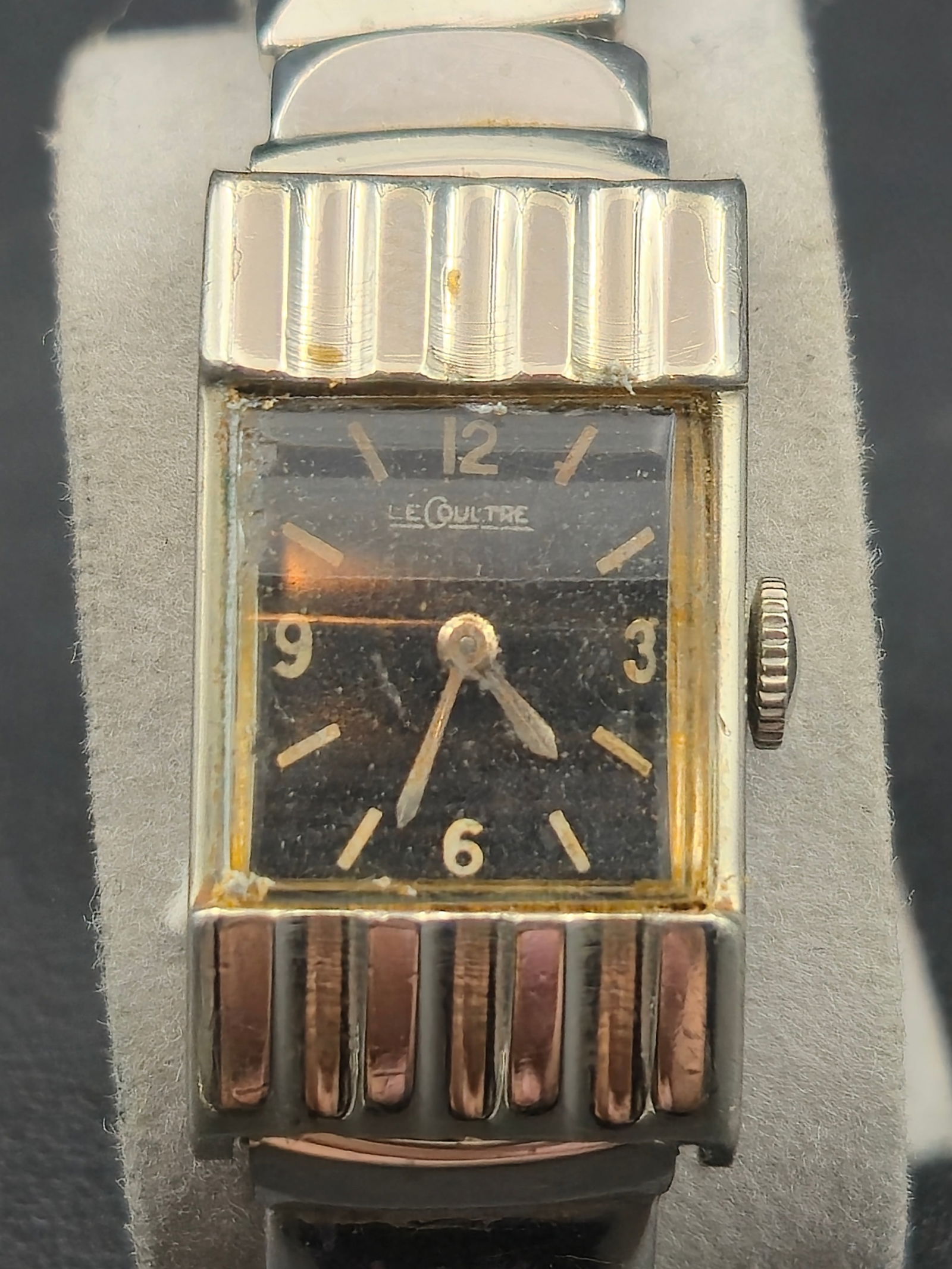 LeCoultre 10K GF “Empire Steps” Ladies Watch c.1950 Cal.490/EW 17J Art Deco Style (1 of 9)