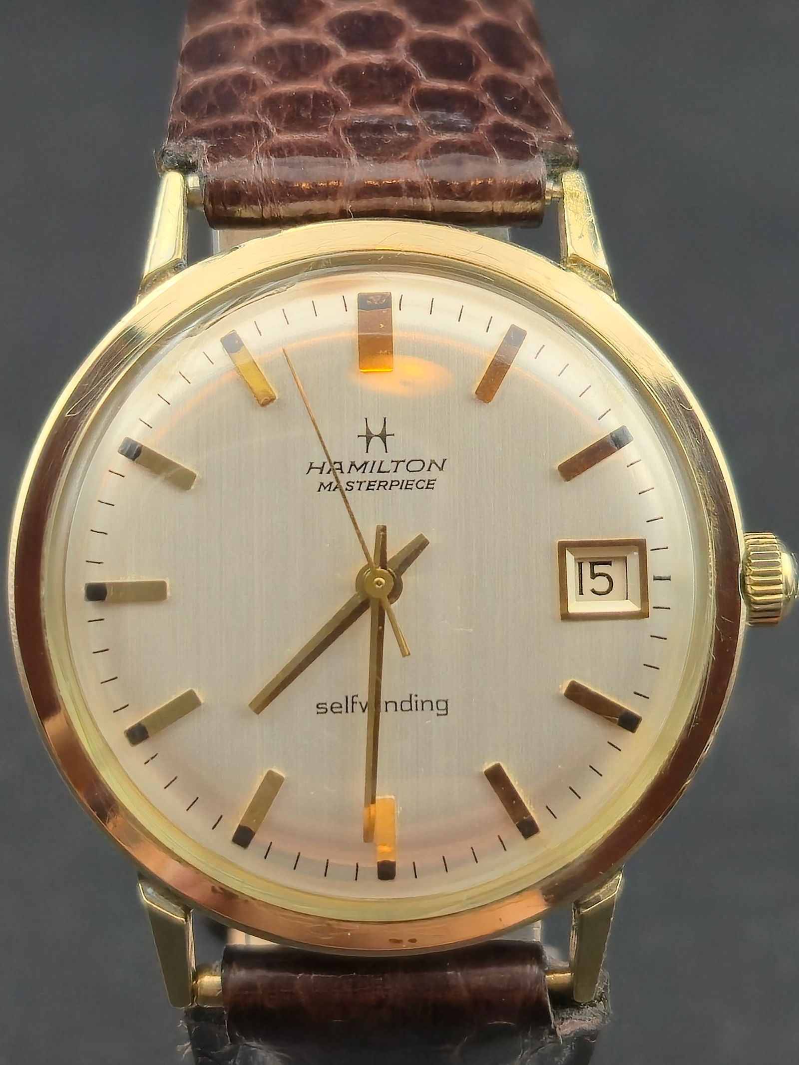 Hamilton Masterpiece 10K GF Automatic Cal.822 17J Service Award Watch c.1976 – Runs (1 of 11)
