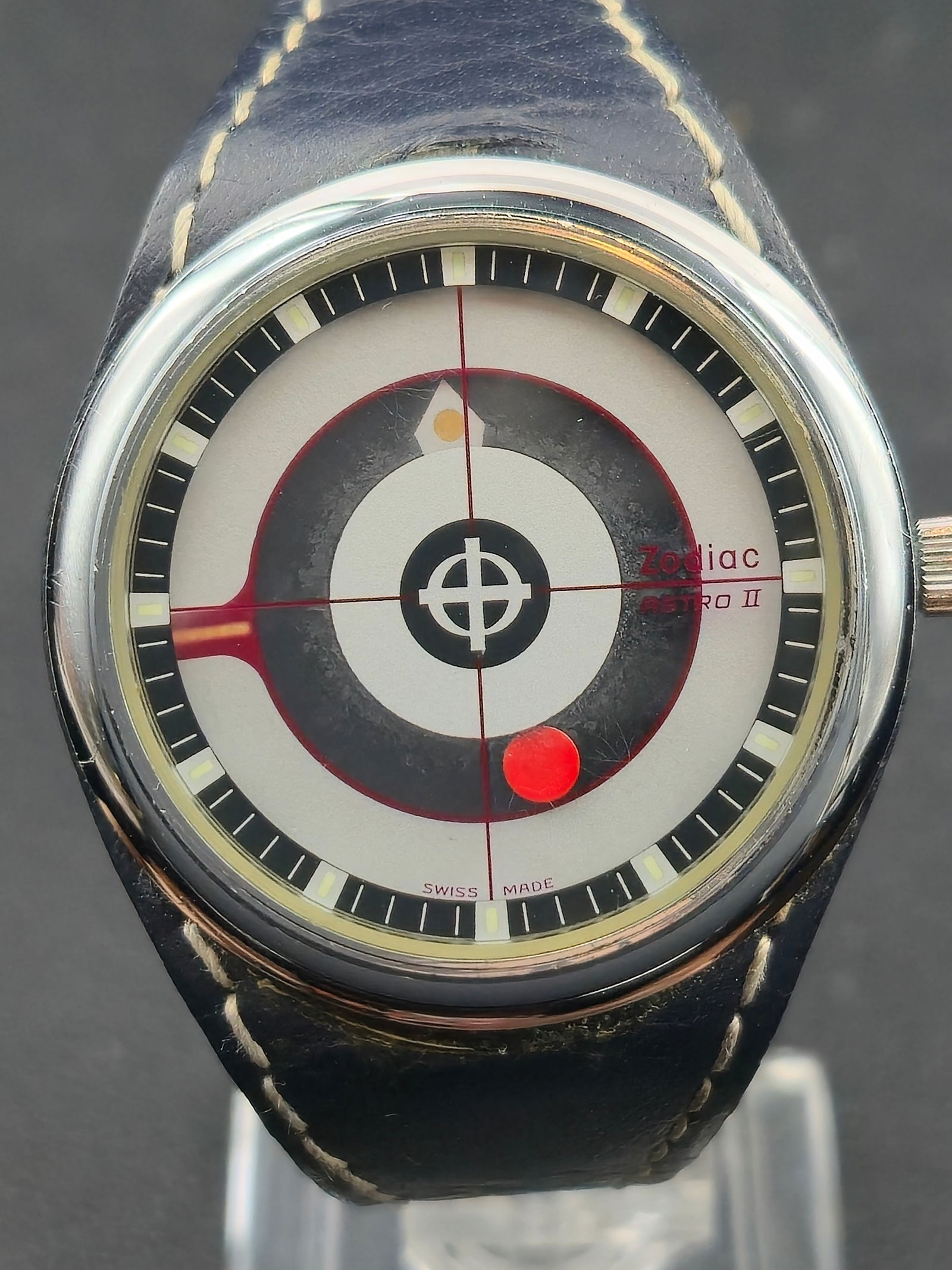1970s Zodiac Astro II “Bullseye” 38mm Stainless Steel Wristwatch (Near Mint) (1 of 9)