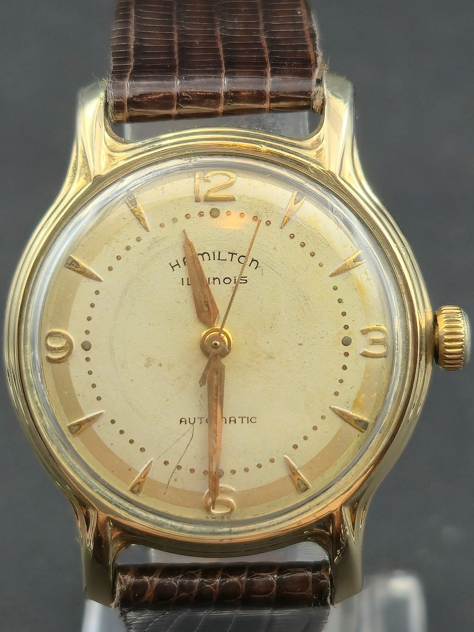 Hamilton Illinois Automatic Wristwatch 1950s 10K Gold Filled 32 mm Runs (1 of 12)