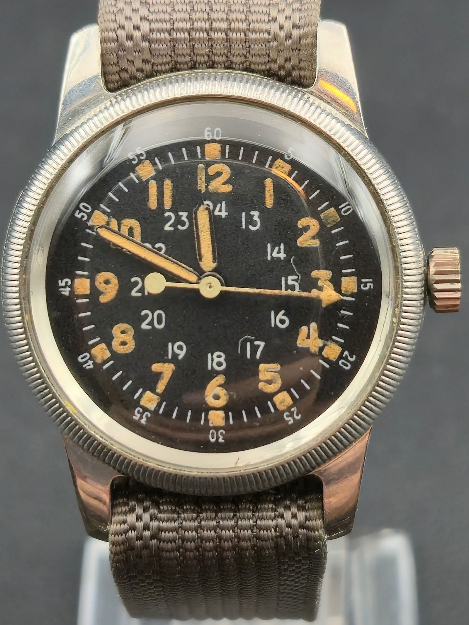 1950 Waltham Type A-17 U.S. Military Pilot Watch 6/0-D 17J Manual – Mint, Runs (1 of 11)