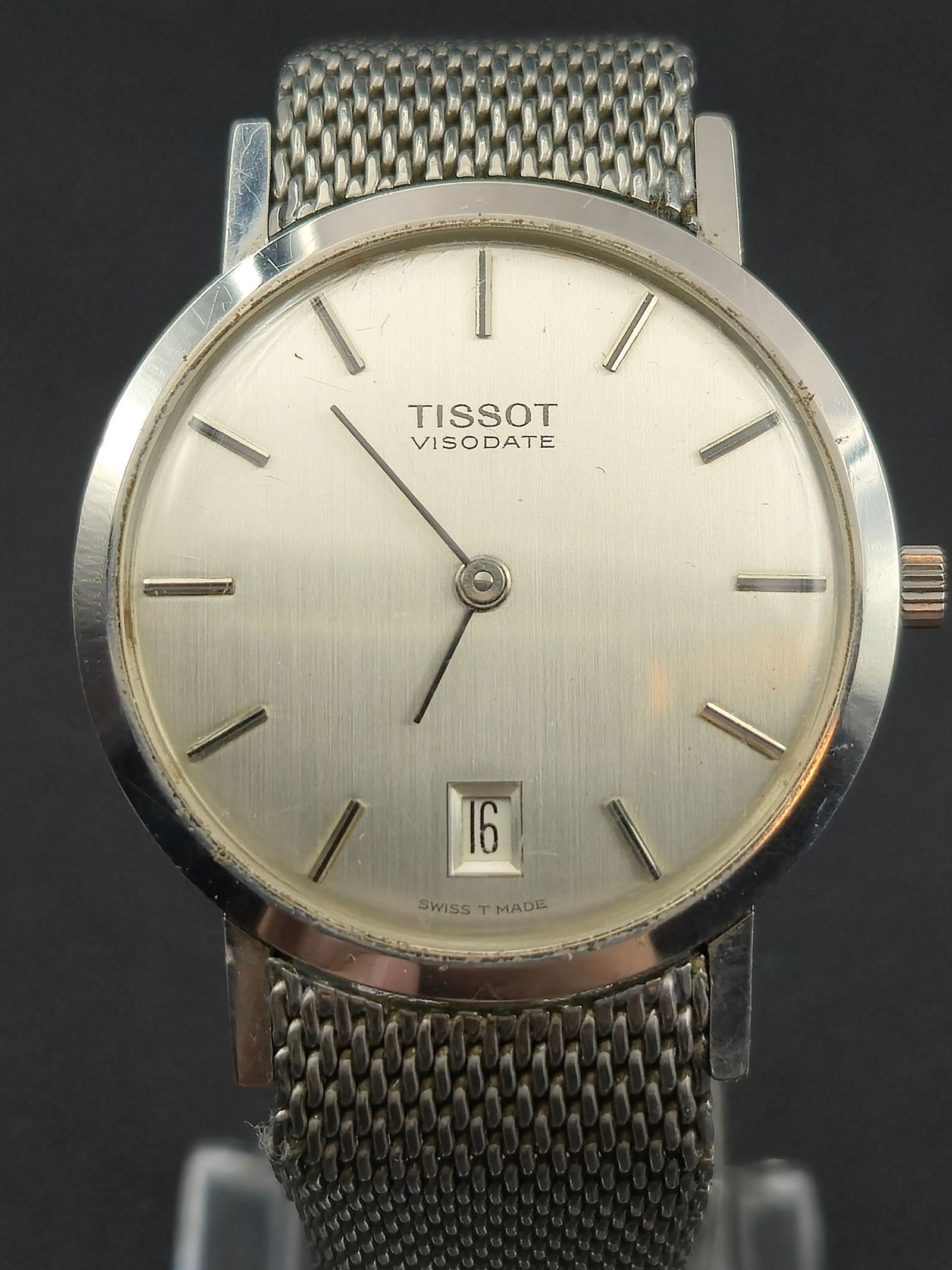 1960s Tissot Visodate Automatic 17 Jewel Caliber 784 Stainless 34 mm (1 of 9)