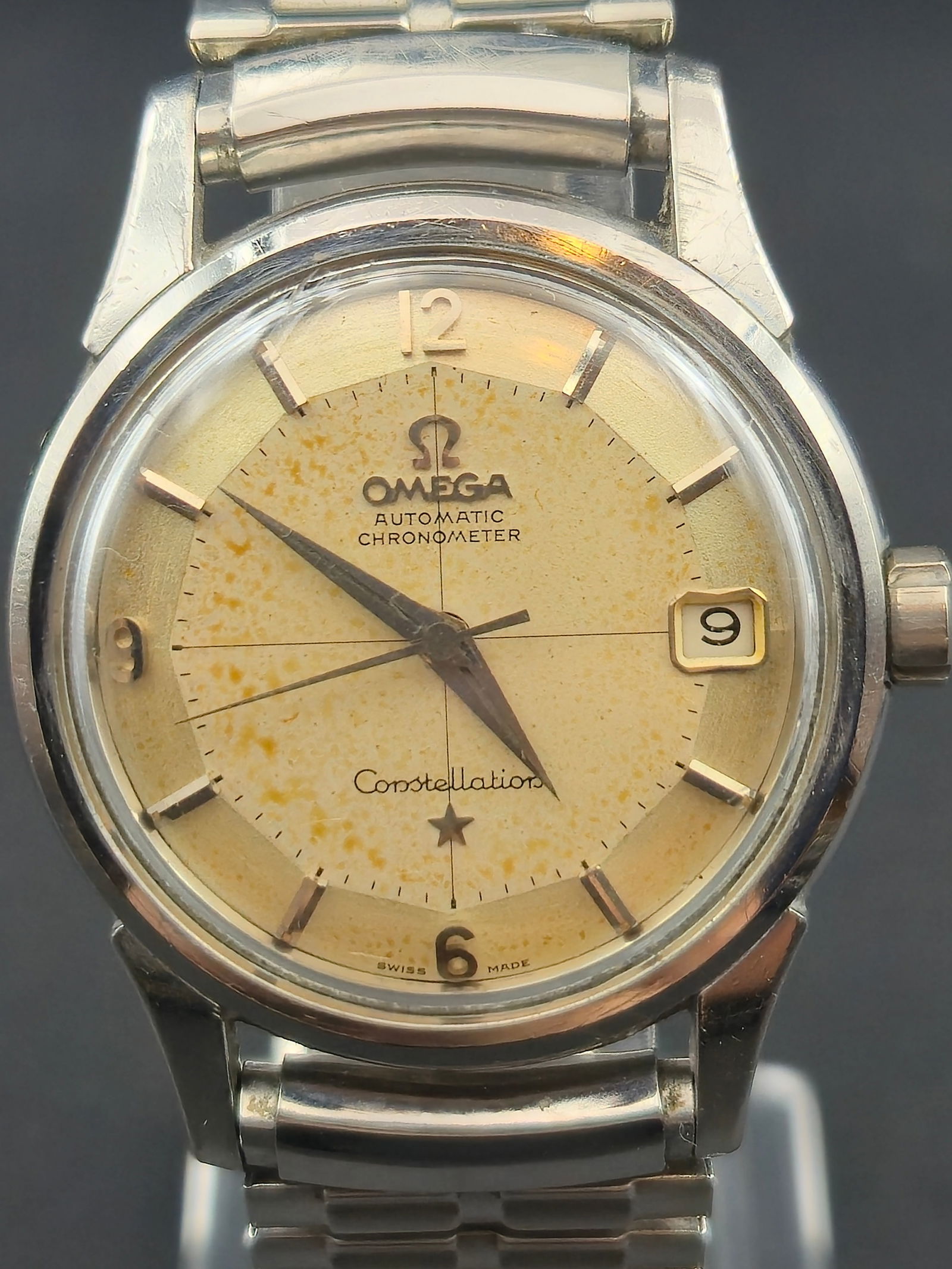 Omega Constellation Automatic Chronometer 34mm Stainless Steel Cal 561 Pie Pan Crosshair Dial 1960 (1 of 11)