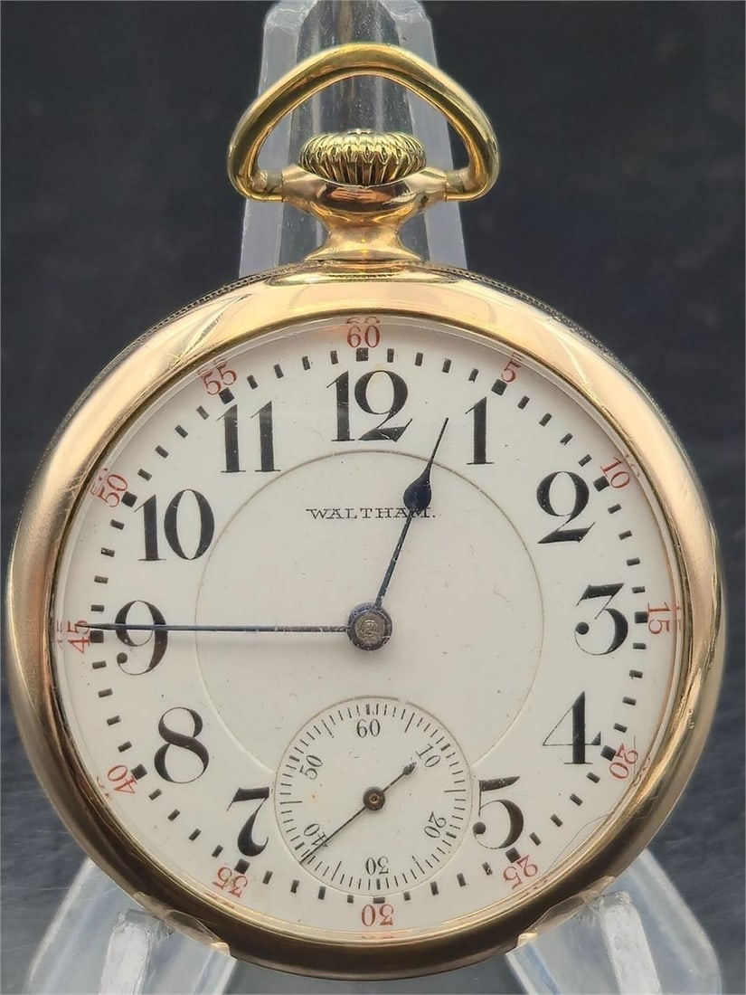 1896 Waltham 21J Adj 5 Pos 16s GF RR Pocket Watch (1 of 8)