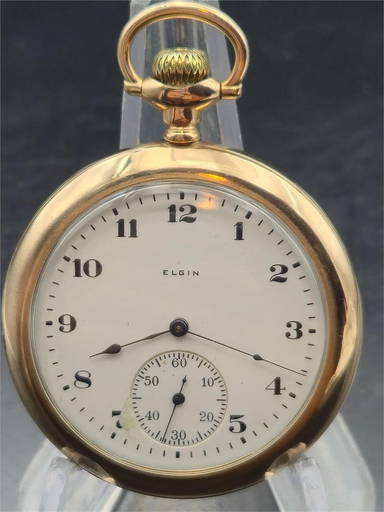 20 Year Warranted 14kt Gold Plate Elgin Pocket Watch