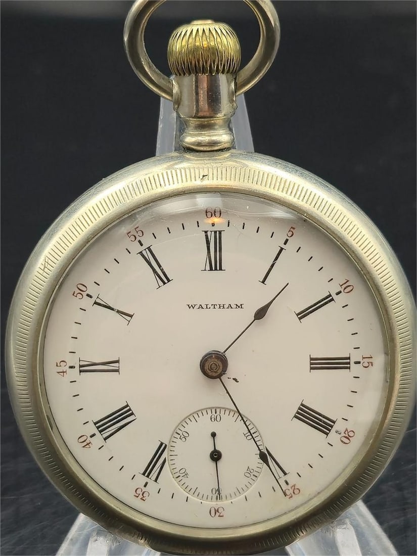 1904 Waltham Gr.85 18s 17J Adj Ore Silver Watch (1 of 9)