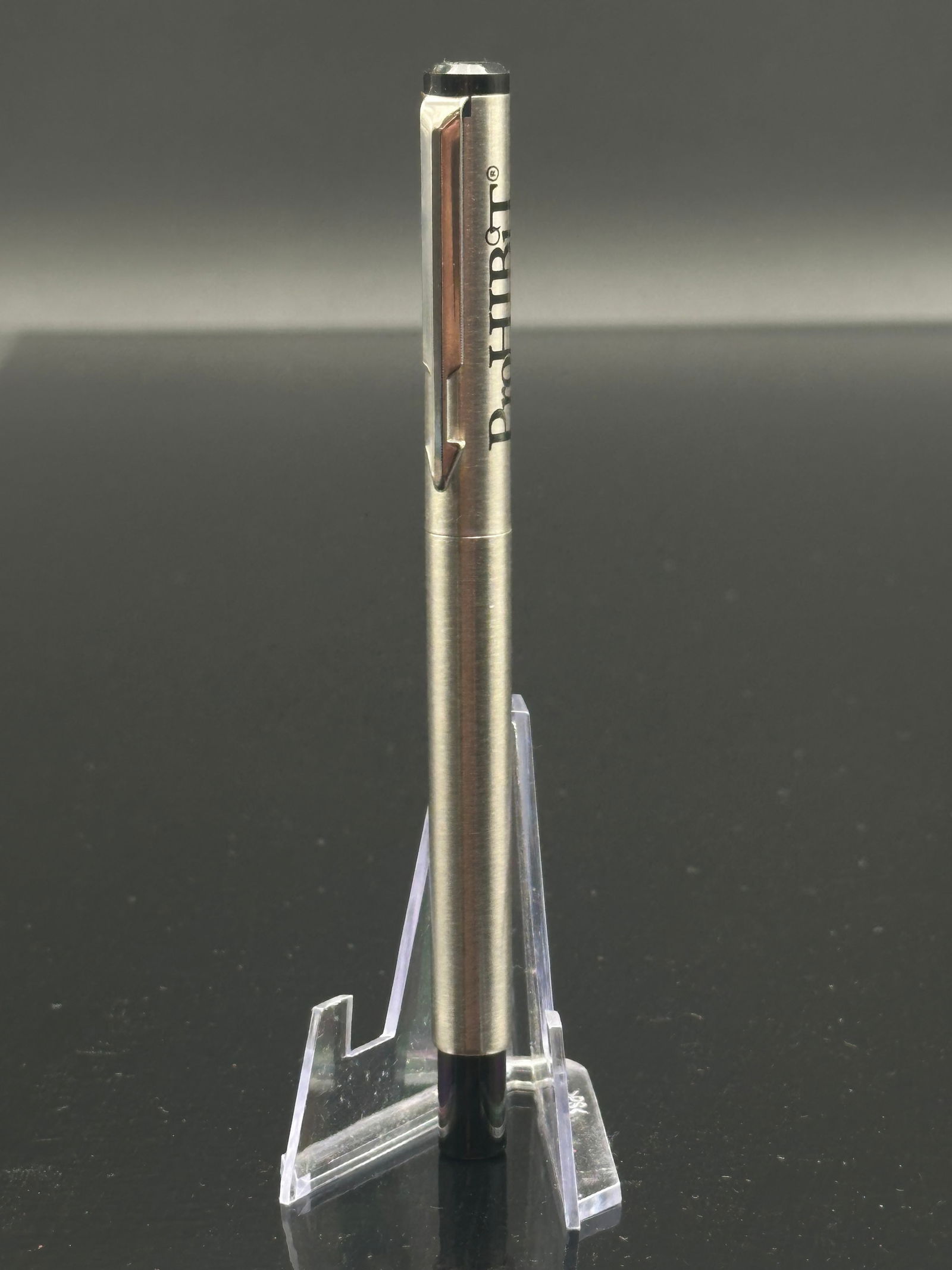 Parker Stainless Steel Ballpoint Pen with Black Grip & Original Box (1 of 8)