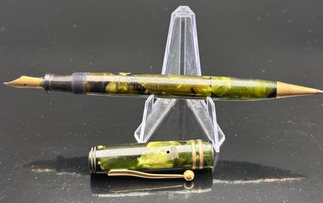 DIXIE 14K GOLD NIB FOUNTAIN PEN & MECHANICAL PENCIL (1 of 7)