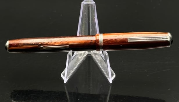 Vintage Esterbrook J-Series Fountain Pen – Brown Marbled with 8668 Nib, Made in USA (1 of 5)
