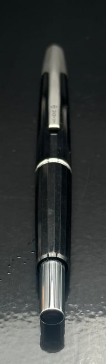 Namiki by Pilot Fountain Pen, Chrome and Black Lacquer Finish, 14K Gold Nib, Japan (1 of 7)