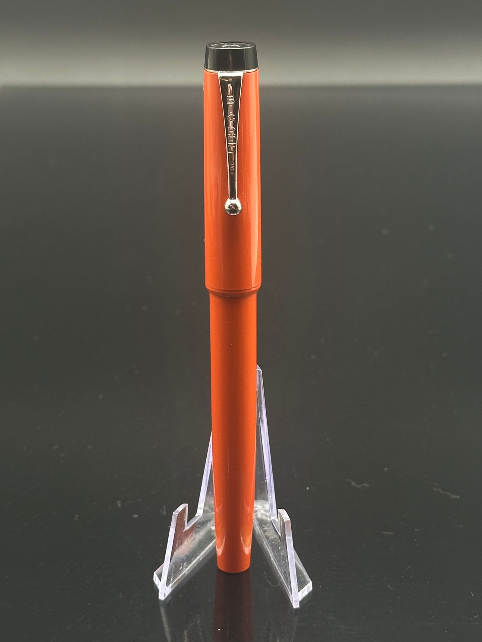 Parker “Big Red” Rollerball Pen – Orange Lacquer Finish – Chrome Trim – USA (1 of 8)