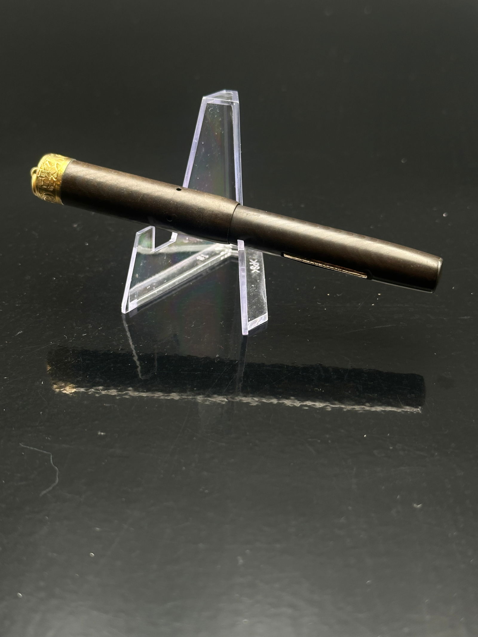 Vintage Edison Ring-Top Fountain Pen – Gold-Filled Cap Band, Hard Rubber, Early 1900s (1 of 7)