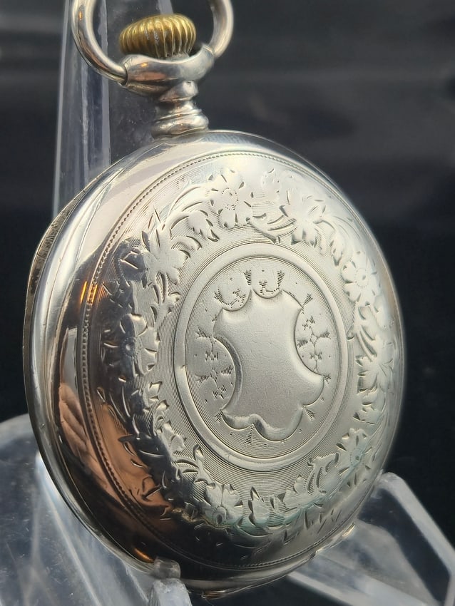 Brauswetter János Szeged .800 Silver Hunting Case Pocket Watch, Hungarian Private Label (1 of 14)