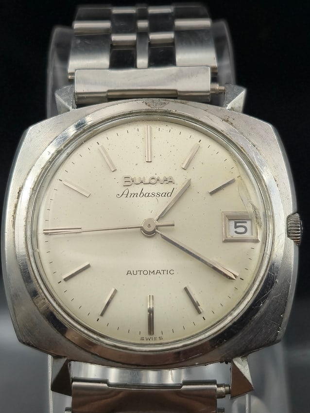 1971 Bulova Ambassador Automatic SS Date 36mm (1 of 10)