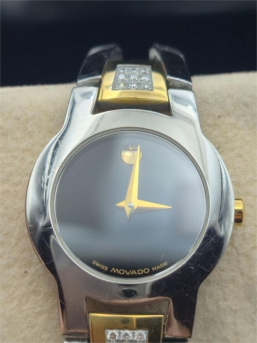 Movado Museum 81E41842 – 1990s 2-Tone, Diamond (1 of 7)
